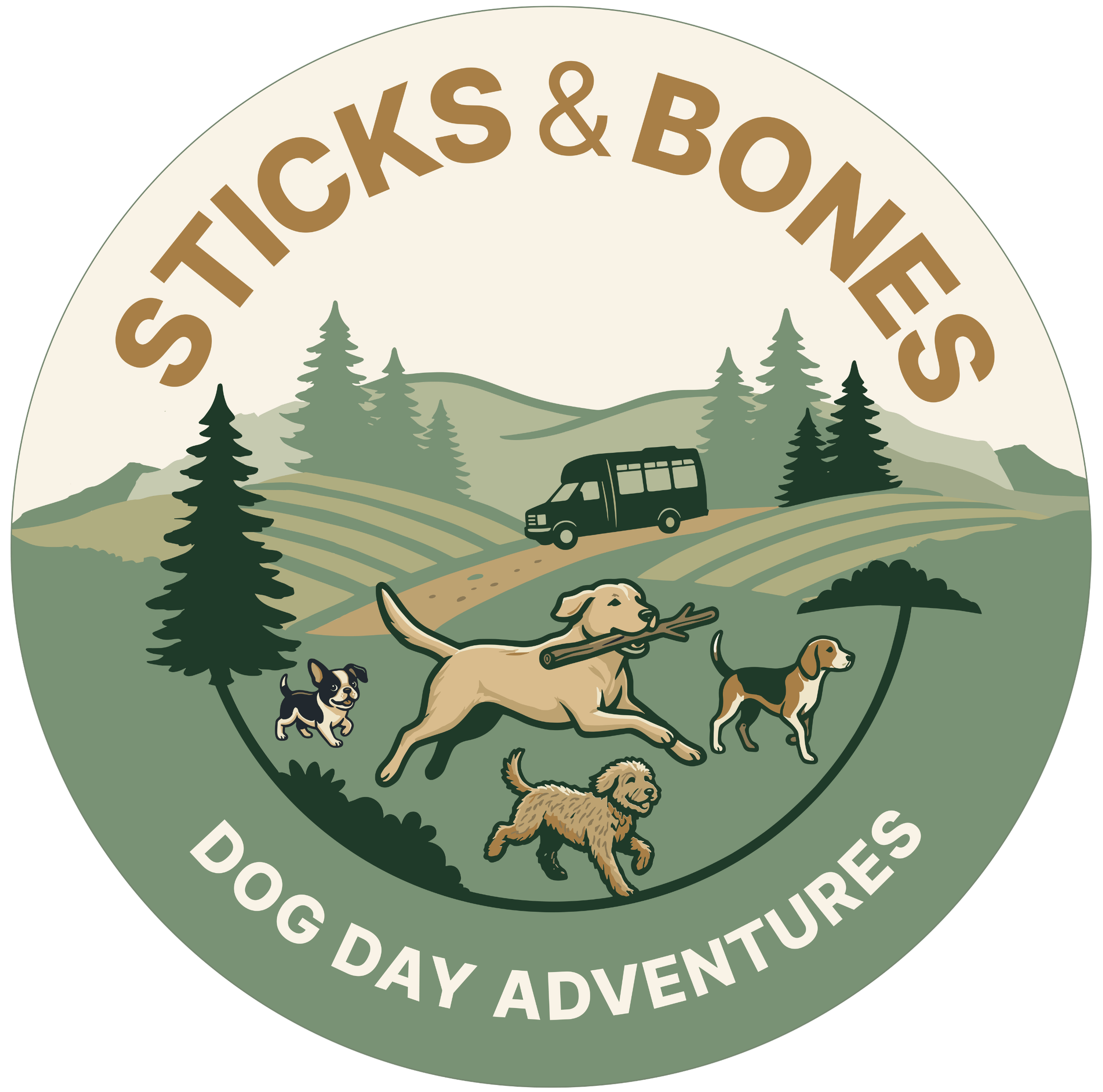 Sticks & Bones Dog Day Adventures logo