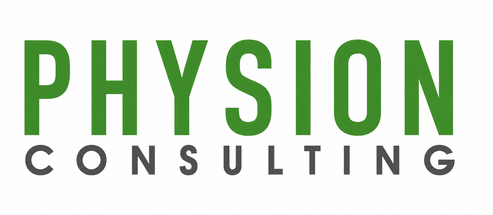 Logo of PHYSON Consulting with the company name in green and gray text on a white background.