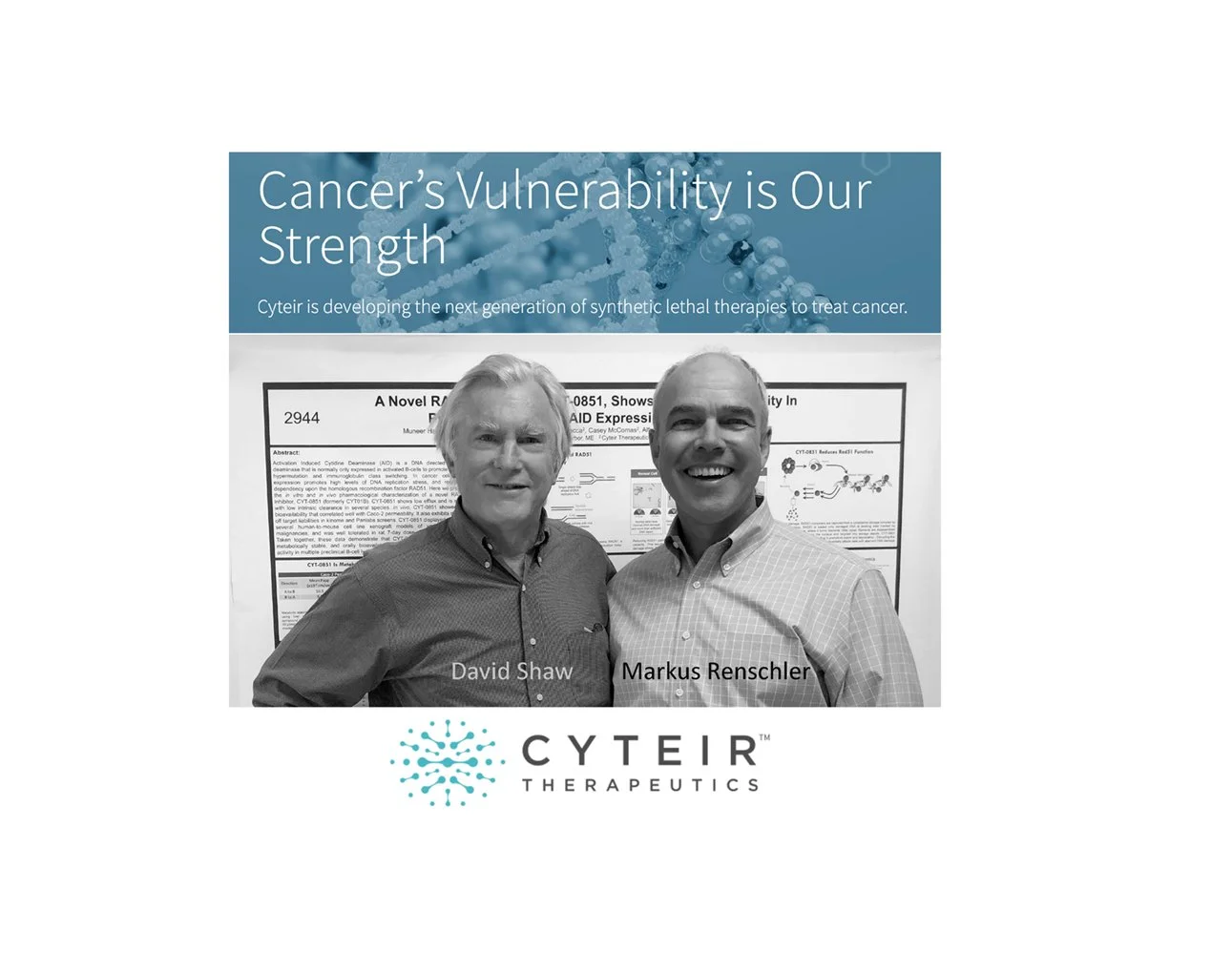 Cyteir Therapeutics Completes Initial Public Offering to Support Cancer Therapy Programs