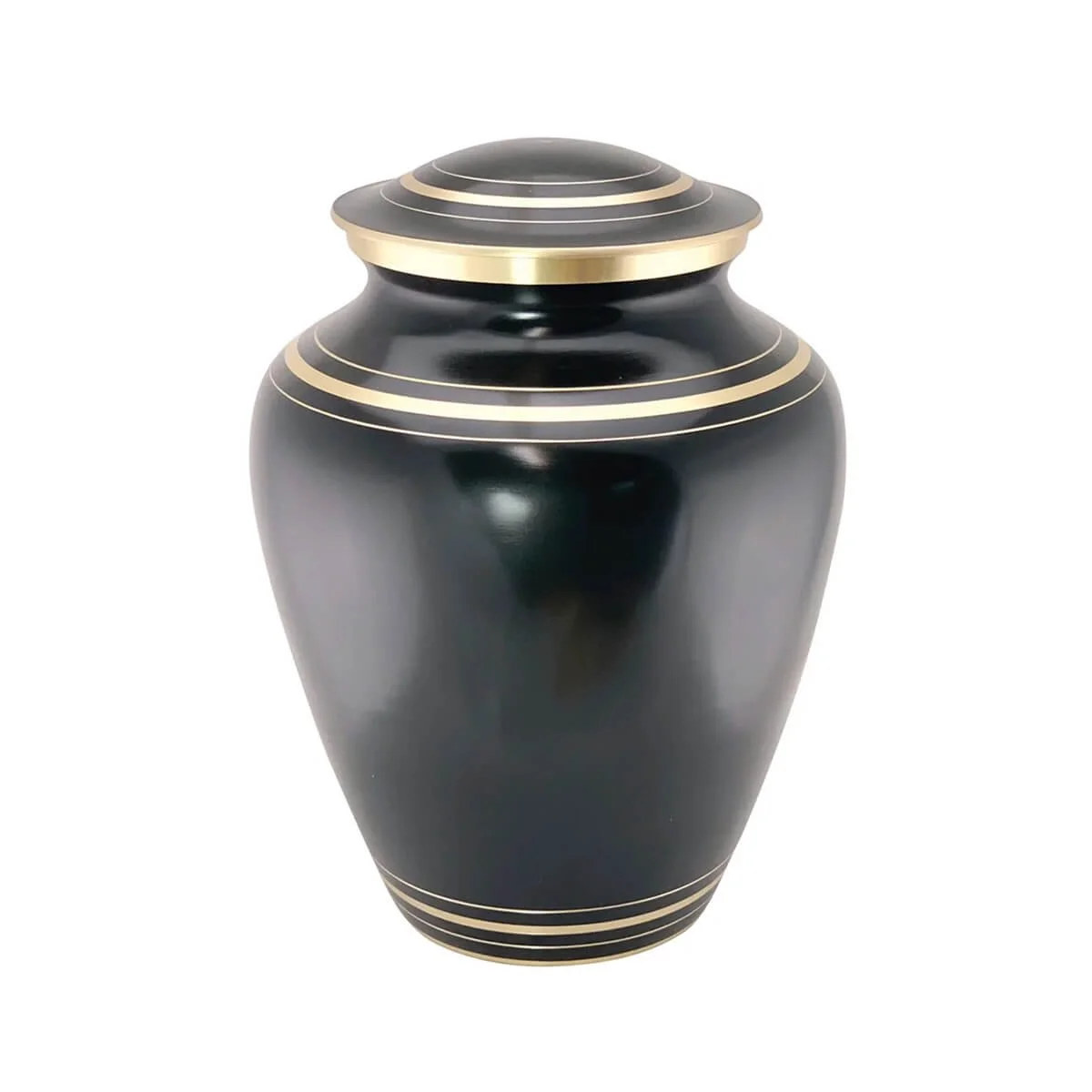 Elegant Black Metal Urn