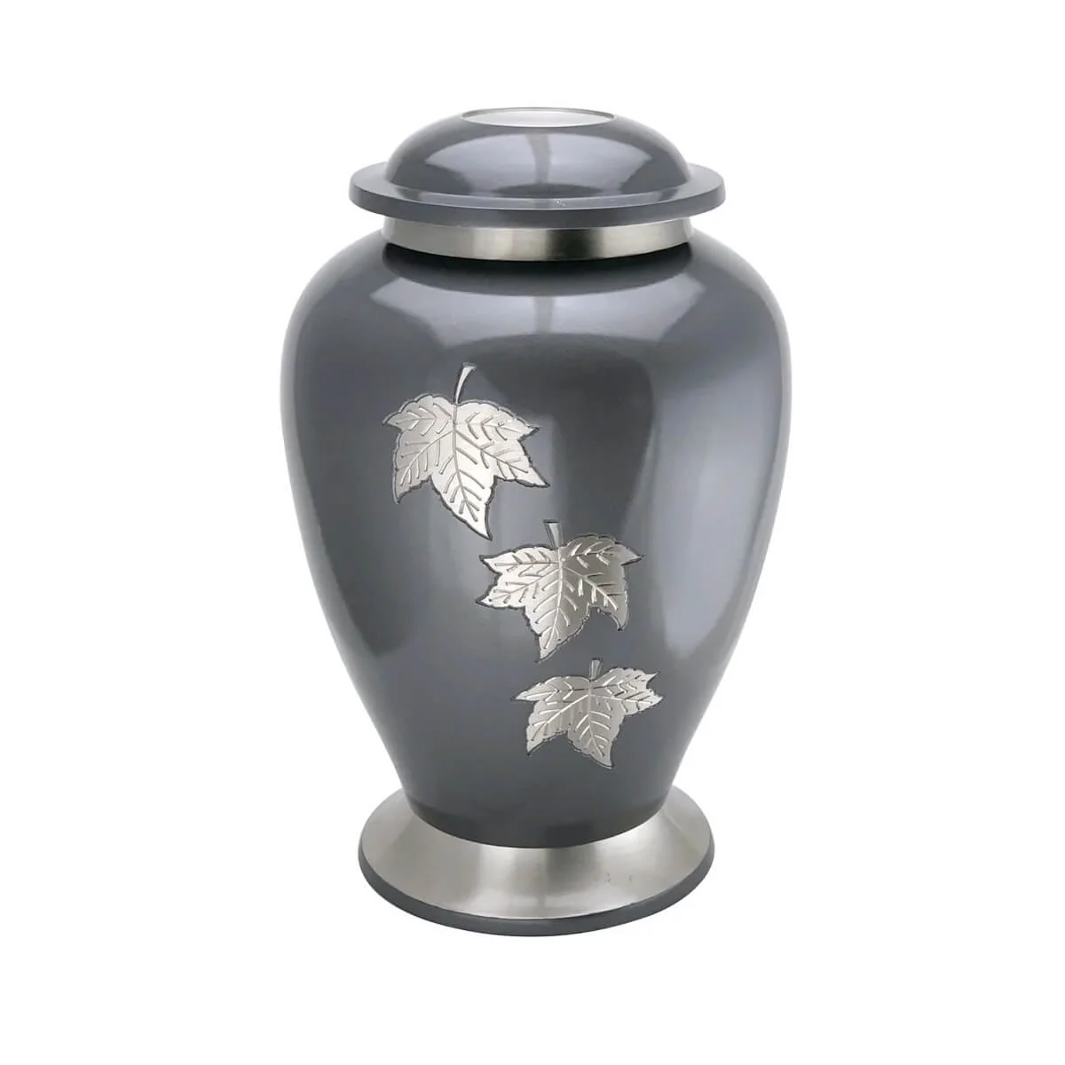 Eternal Falling Leaf Metal Urn