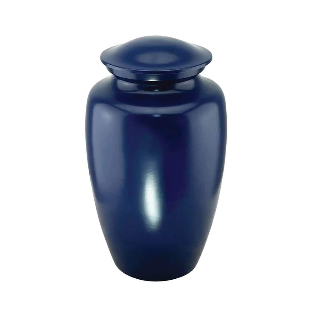 Cielo Blue Metal Urn