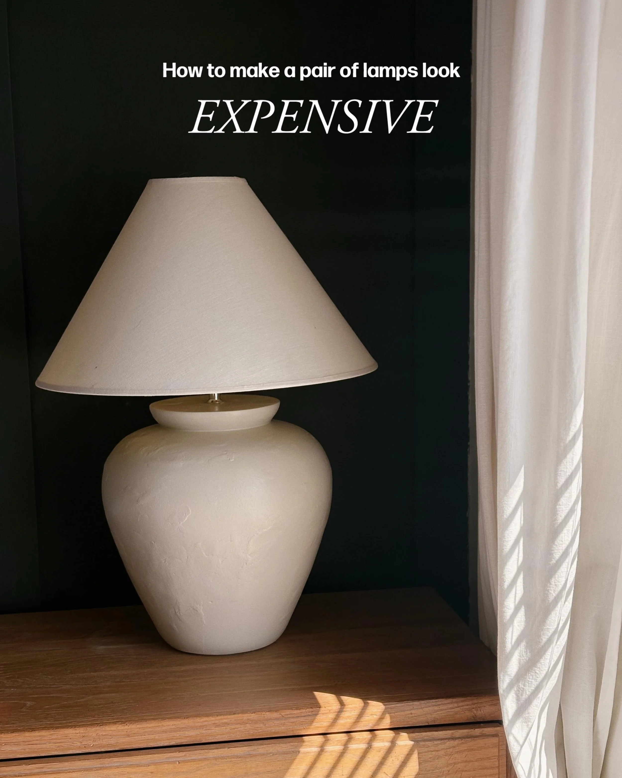 Replaced my outdated nightstand lamps for a fraction of the price that new ones would cost and I&rsquo;m obsessed to say the least! 🤍

All the materials were already in my toolbox, and the lamps + shades? Found on Facebook Marketplace. This is what 