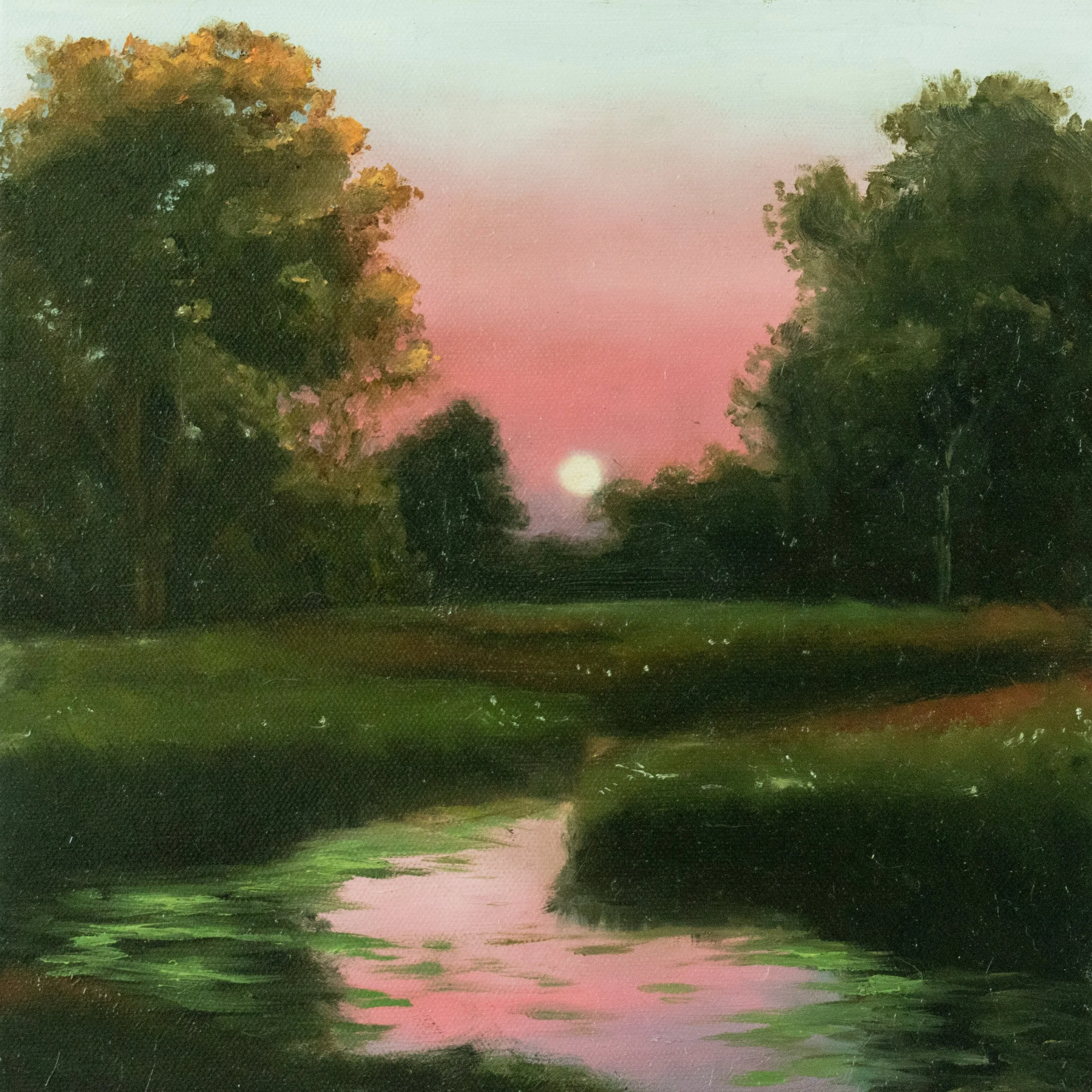 Summer Nights #3 - 10" × 10" - Oil on Canvas