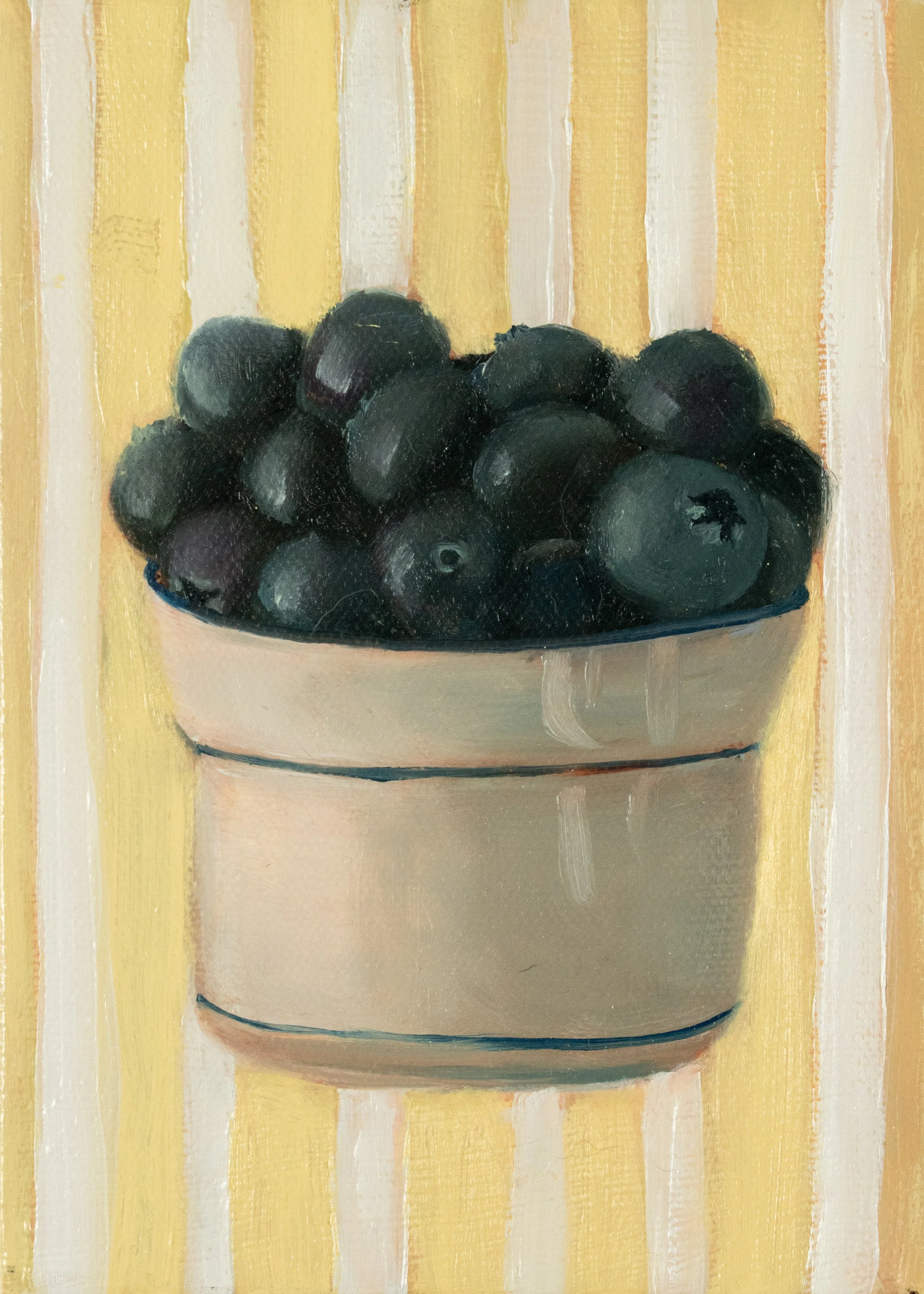 Sweet Treat: Blueberries - 5" × 7" - Oil on Canvas