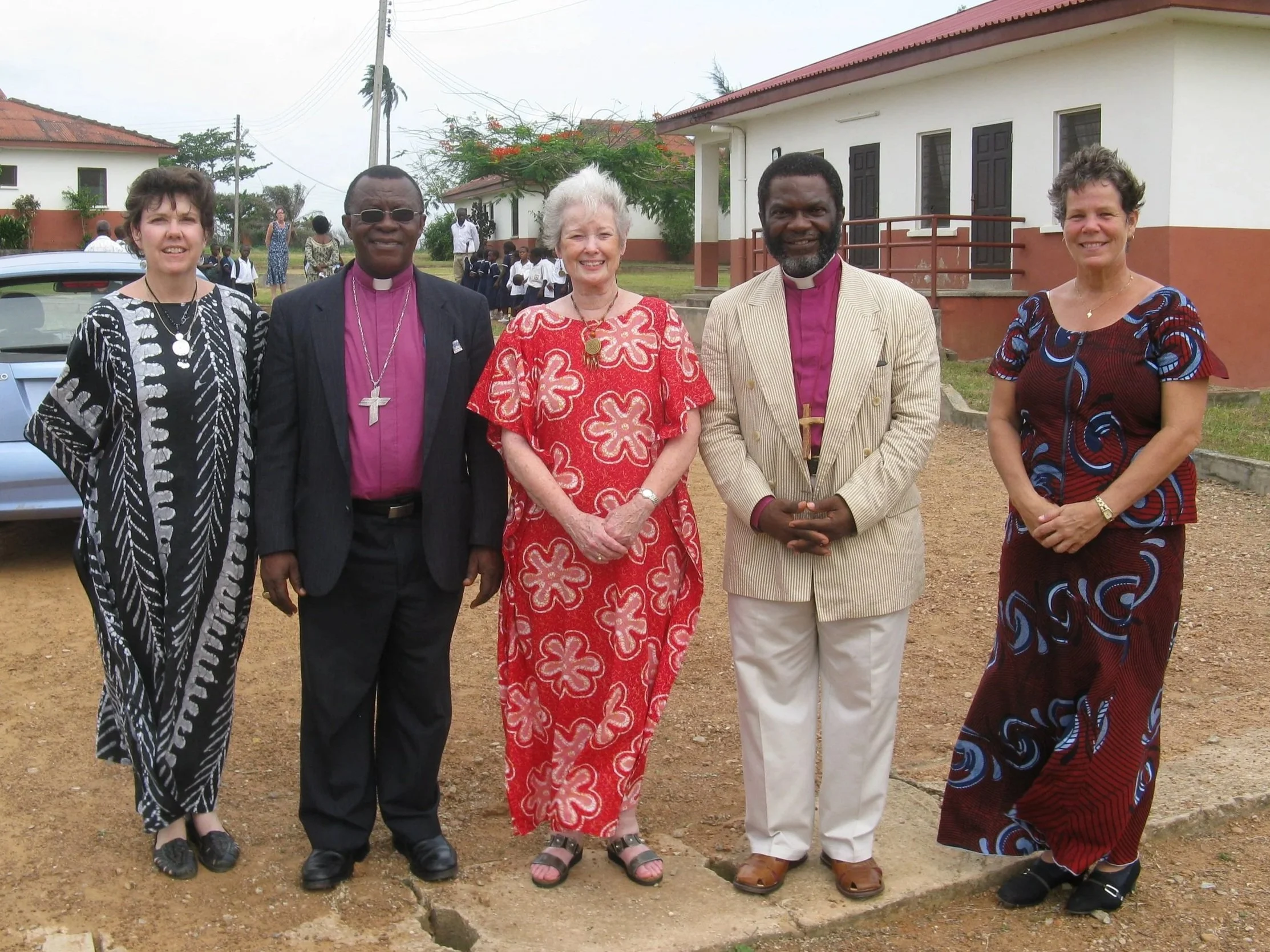 Rosemary with Bishop Paul Fynn of the Evangelical Lutheran Church of Ghana