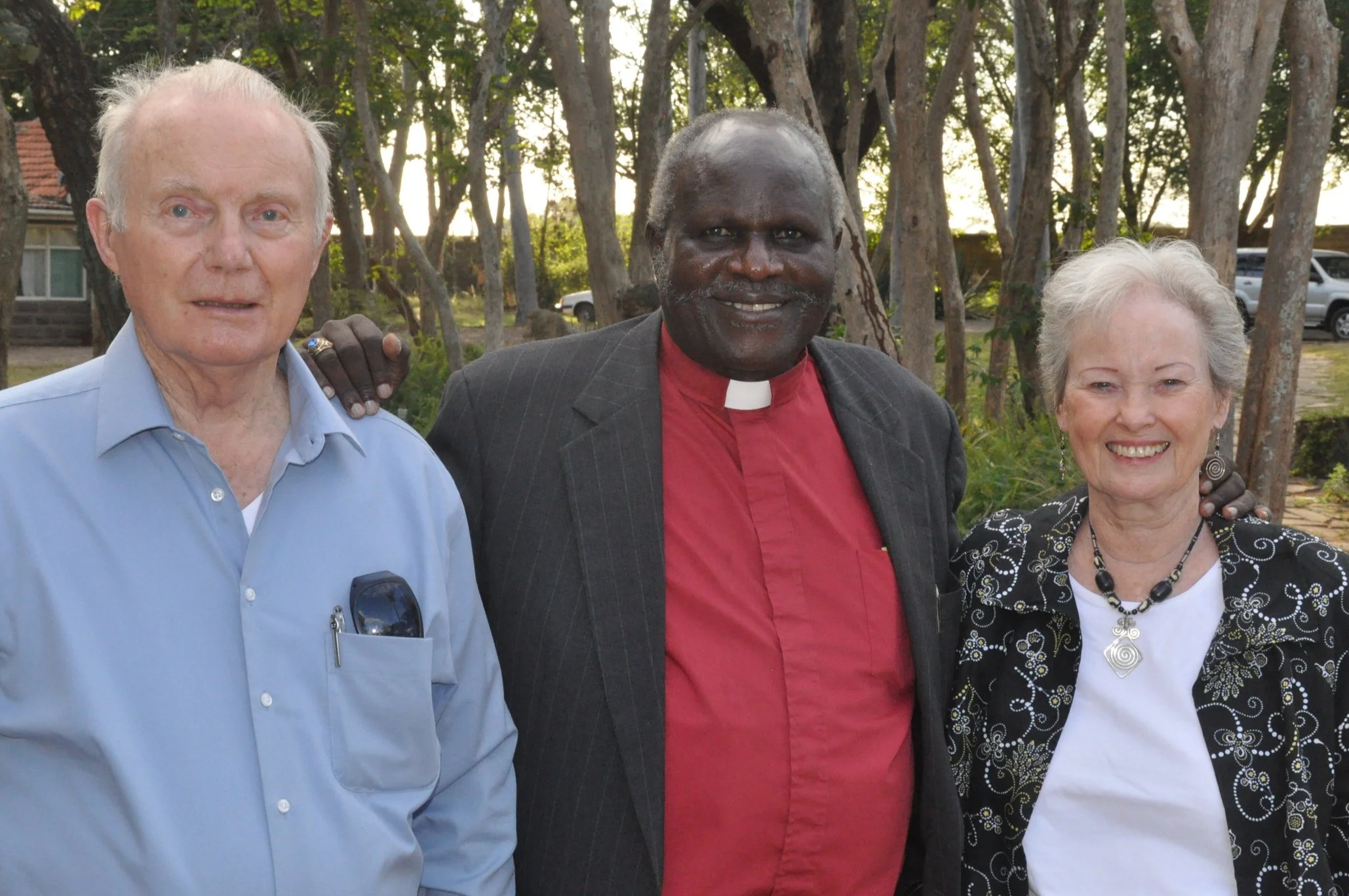 Rosemary, Dr. Bob, and Bishop Walter Obare, Evangelical Lutheran Church in Kenya