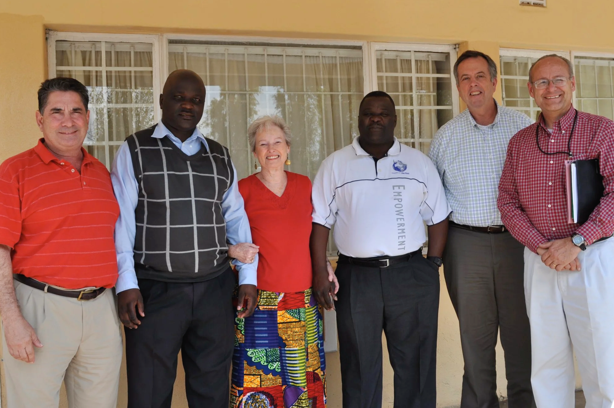 Meeting with church officials in Zambia