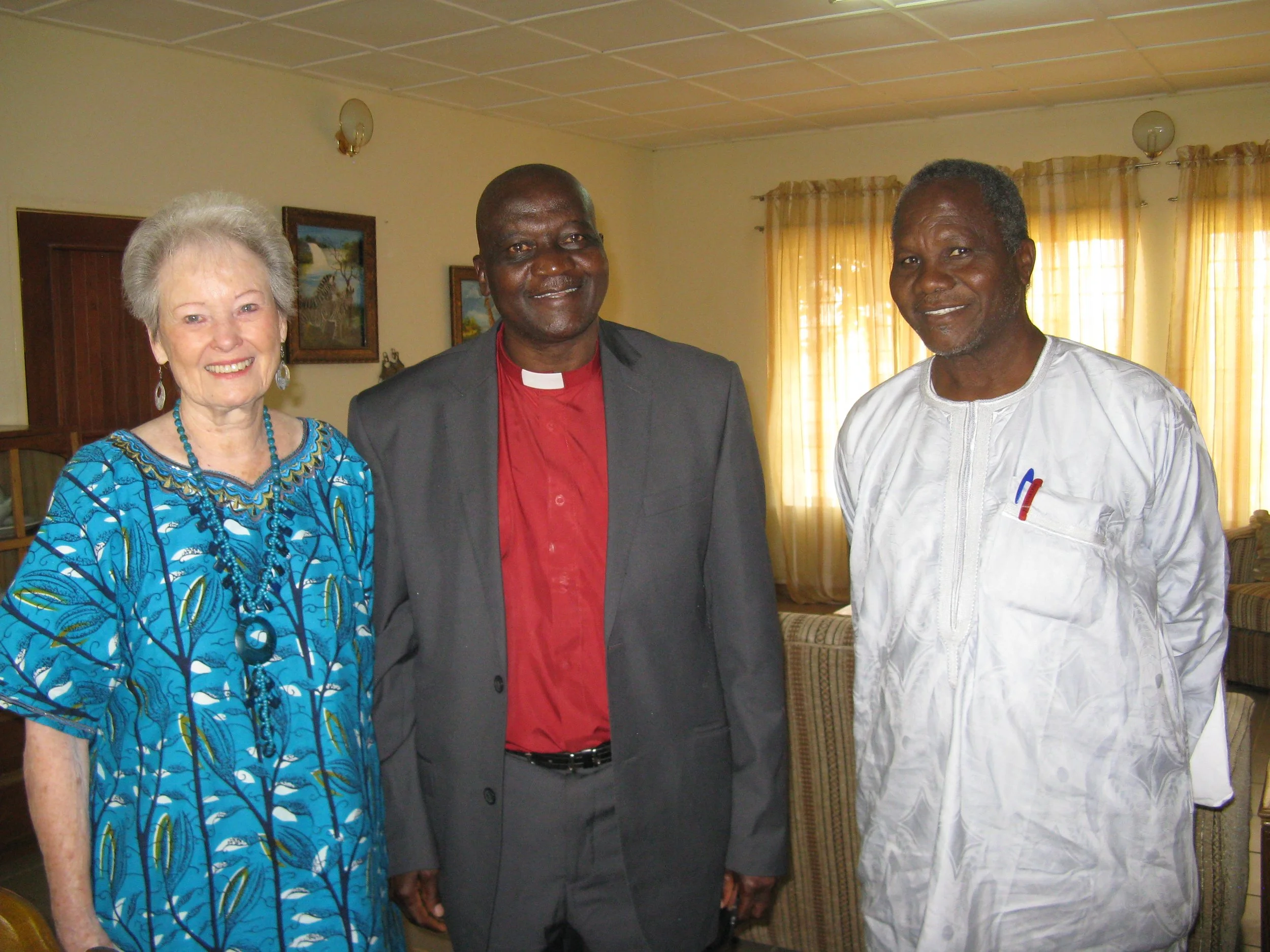 Rosemary with officials from Church of Christ in Nations (COCIN), Nigeria