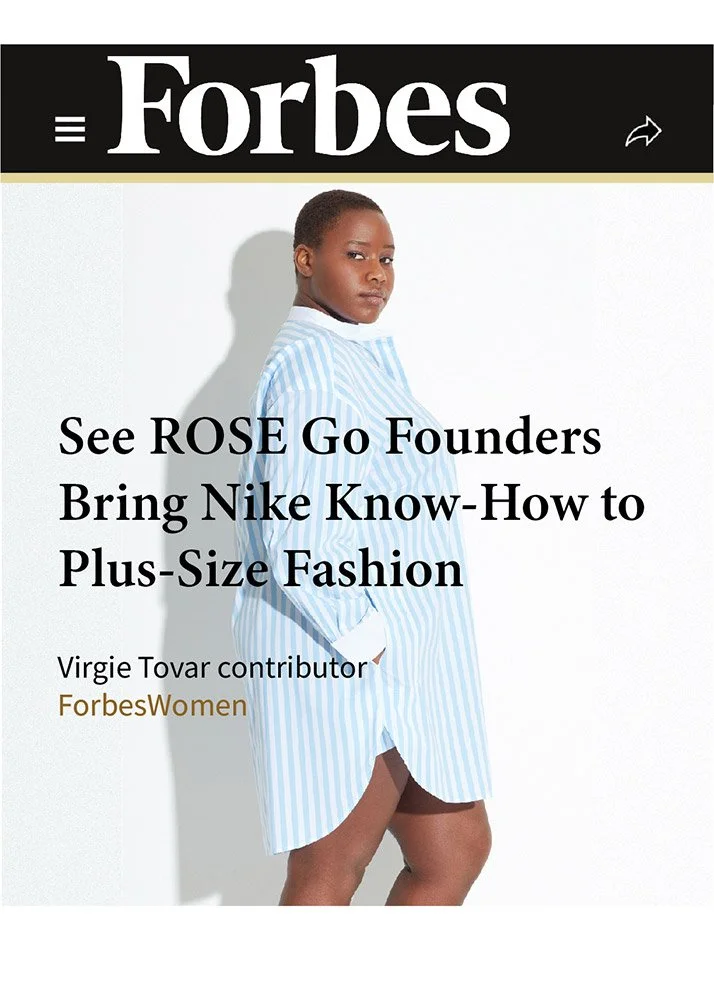 See Rose Go premium plus-size women's fashion by Yi Zhou NYC forbes press nike know-how for plus-size