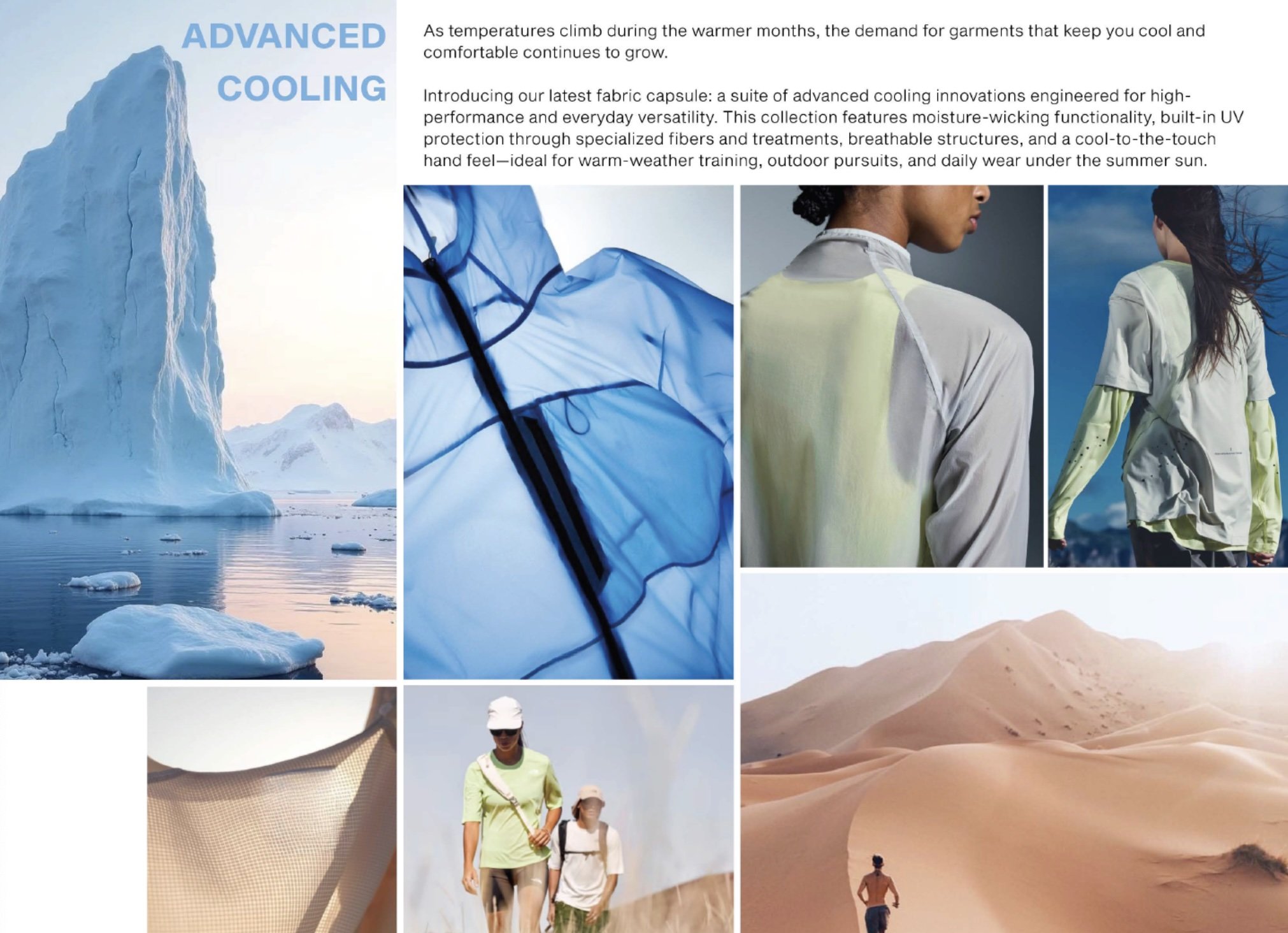 Yi Zhou active performance apparel design NYC fabric innovation trend concept