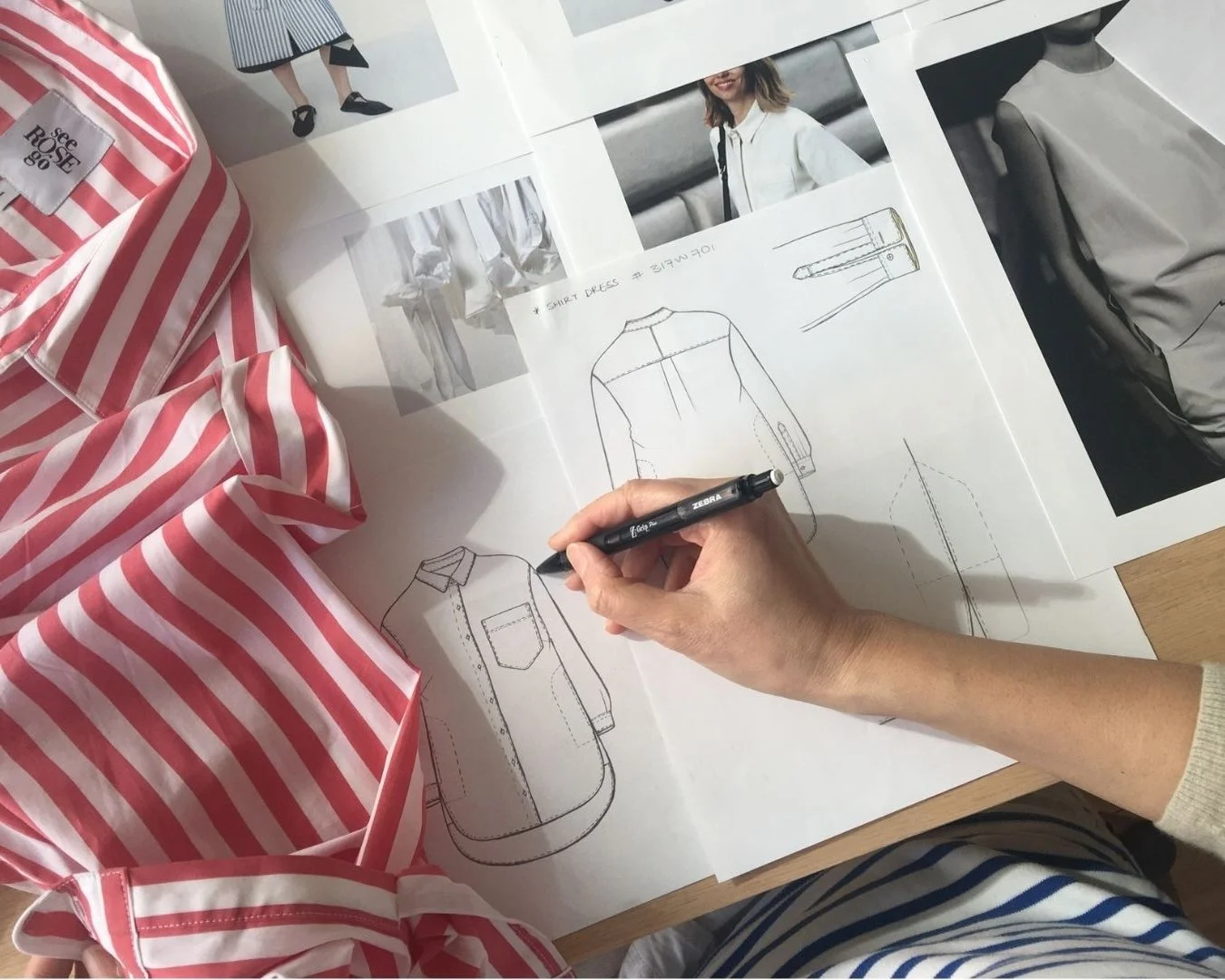 Yi Zhou NYC fashion designer and creative design/ concept director design process