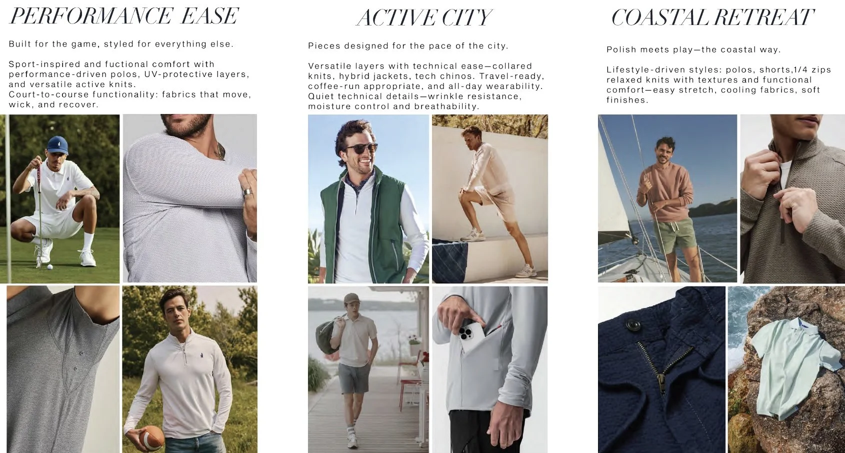 Yi Zhou active performance apparel design NYC johnnie-o golf concept