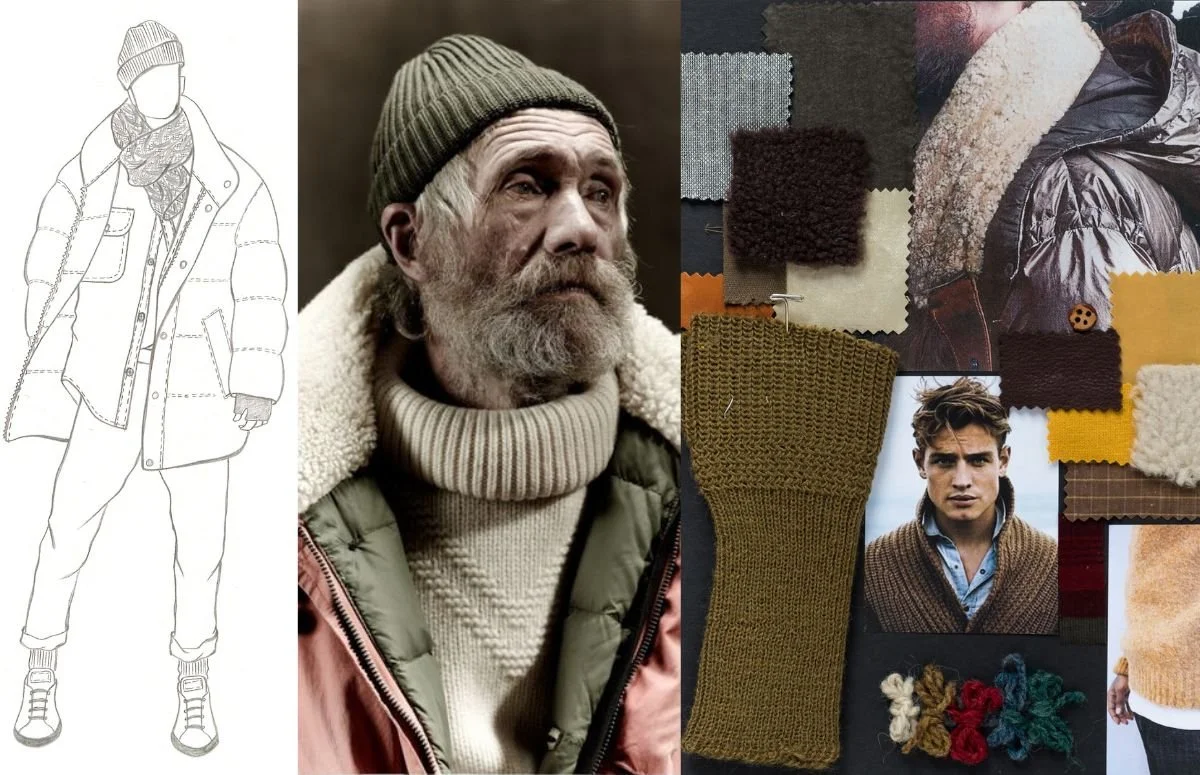 Yi Zhou menswear concept design sketches NYC