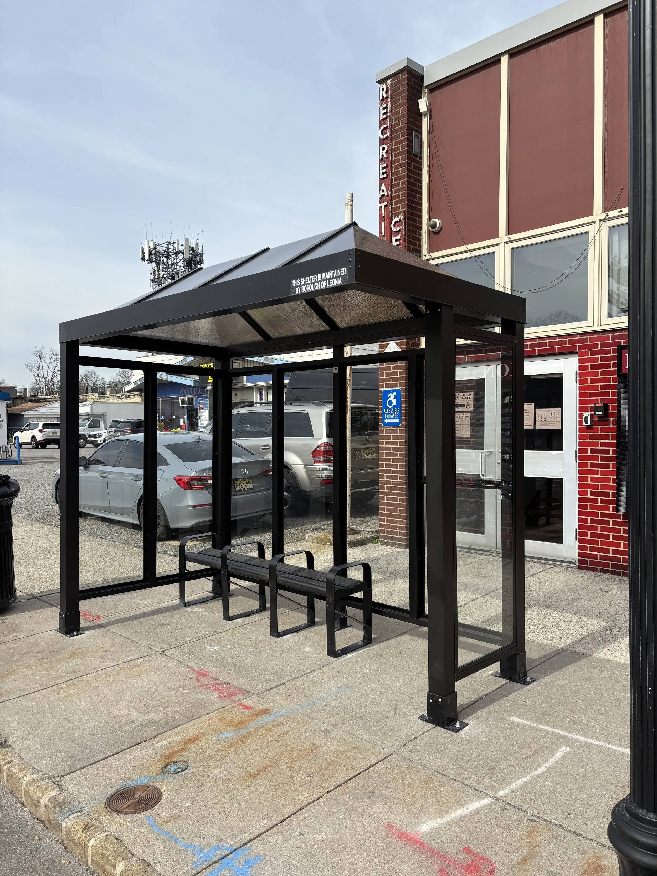 New Jersey Transit Installs Bus Shelters and Benches