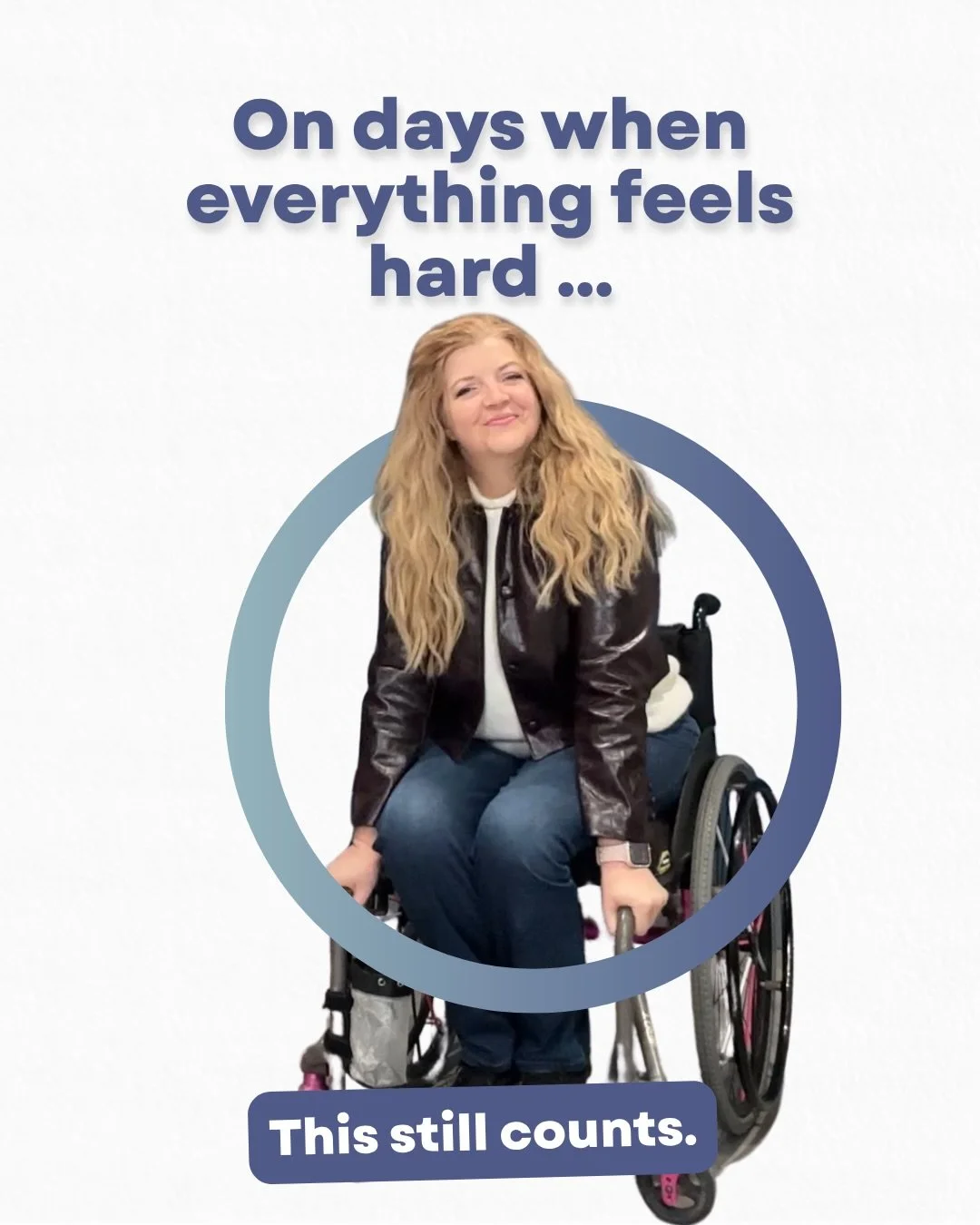 On days when everything feels hard, like a high pain day, spasms making me crazy, a day when everything is going wrong, or you&rsquo;ve just had another argument with insurance, remember to do these three things to show your body some love. 

There&r