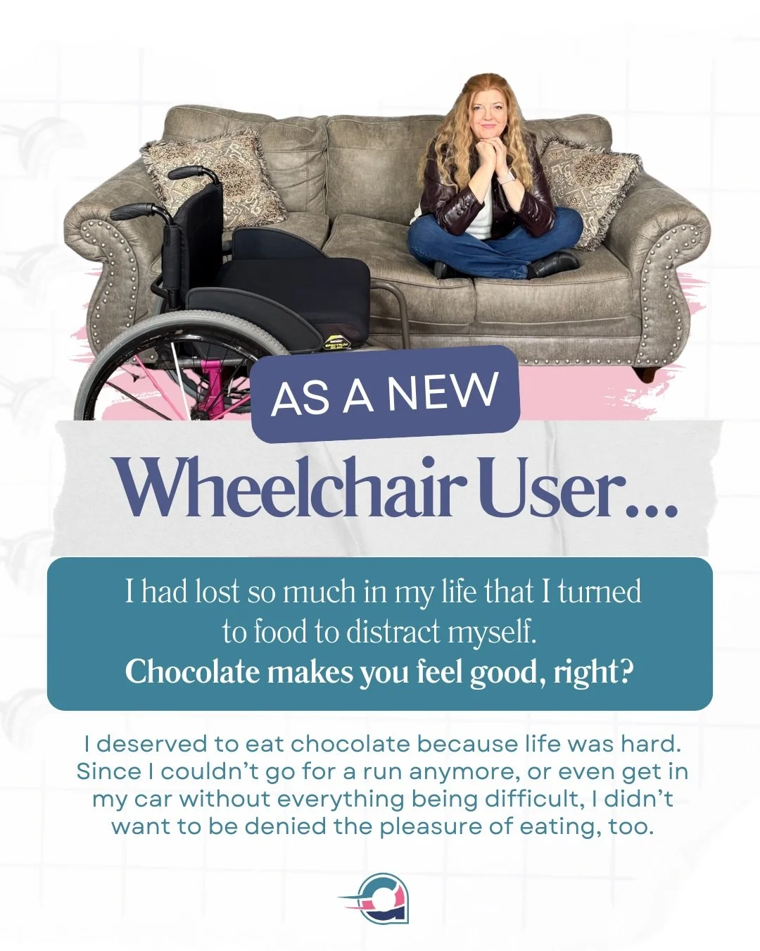 I thought &ldquo;no food rules&rdquo; meant freedom&hellip; but for me, it slowly took away my energy, strength, and independence. 💙 

DM me &ldquo;ready&rdquo; if you&rsquo;re ready to Drop a Dress Size as a wheelchair user. 

#WheelchairWellness #