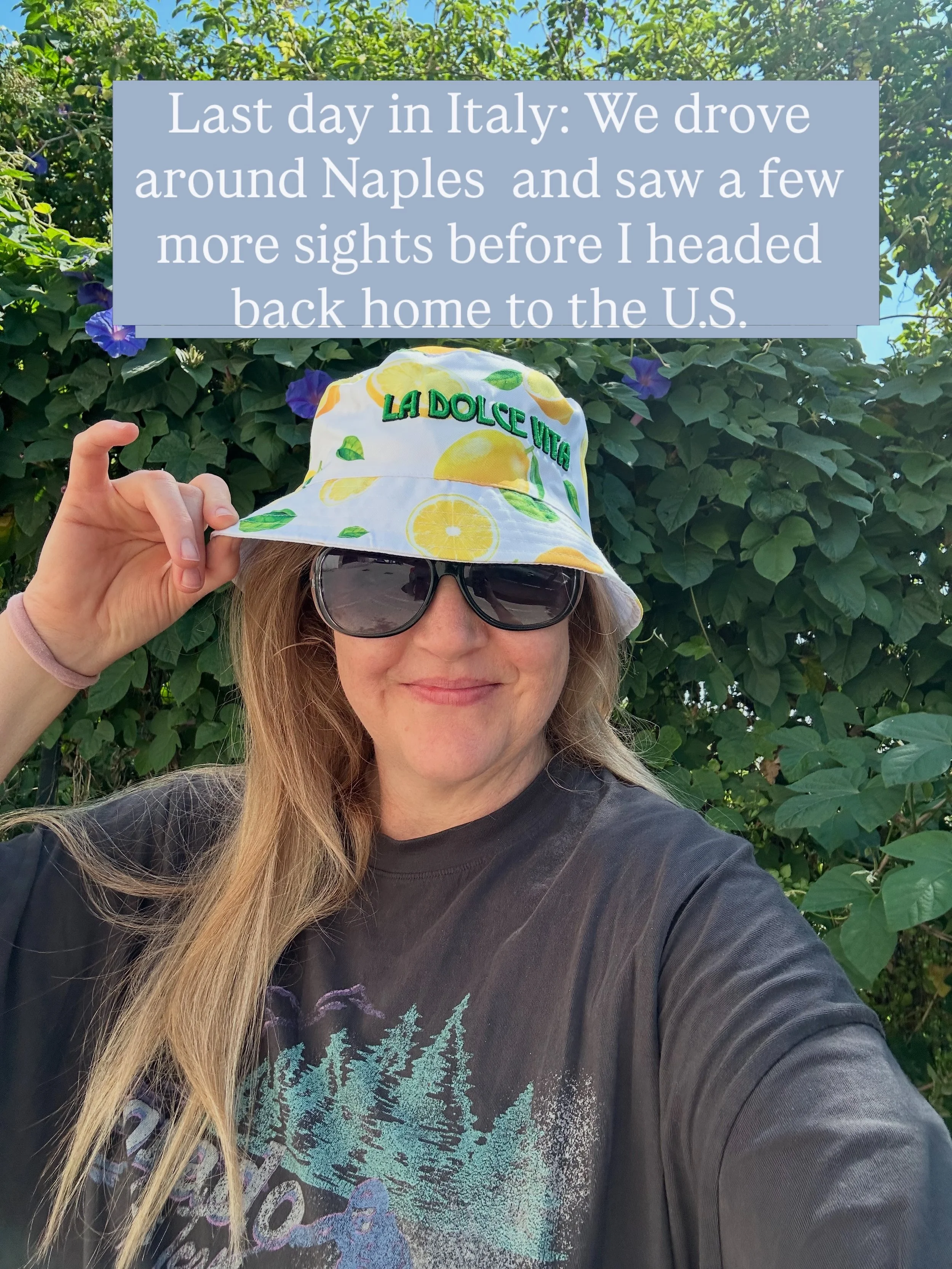 I had a great time in Italy 🇮🇹 I met Sarah online through my wheelchair Zumba online classes six years ago. She lives in Italy and invited me to visit, how could I say no to that? 

I had a great time! Naples is beautiful and right next to the seas