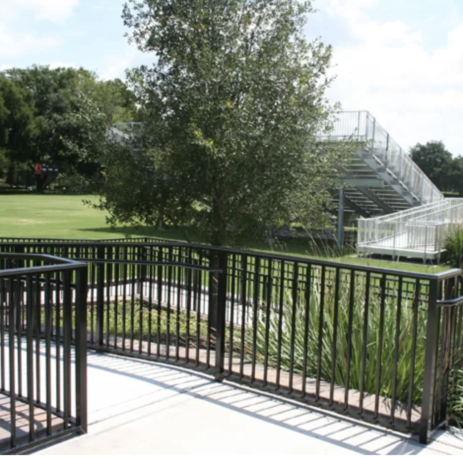 Commercial Aluminum Railing w/ Hand Rails