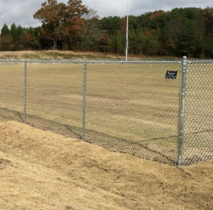 6′ High Galvanized Chain-Link Ballfield Enclosure