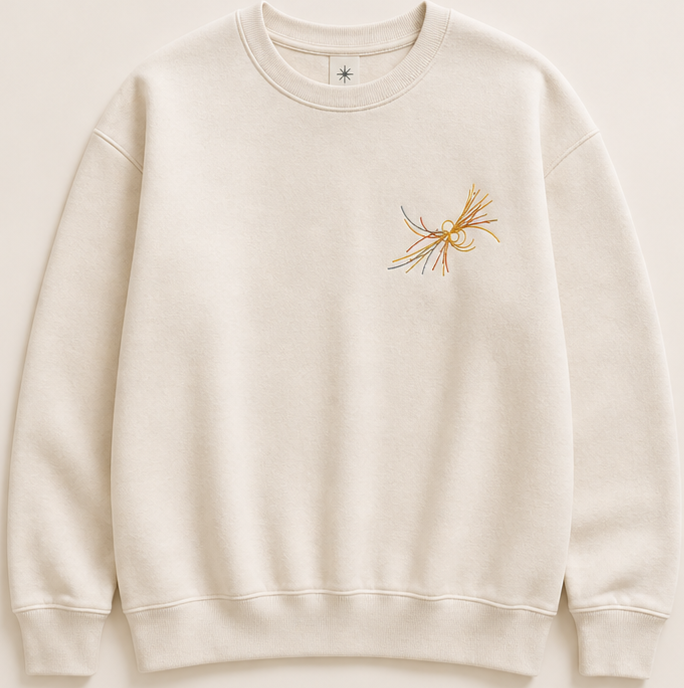 Higgs Boson Collision - Embroidered Crewneck Sweatshirt