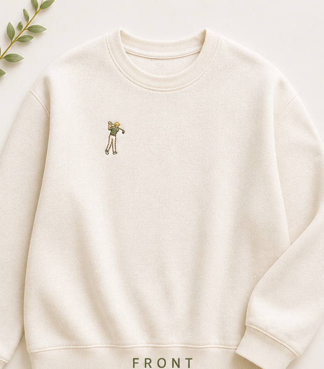 Hole in One - Embroidered Crewneck Sweatshirt
