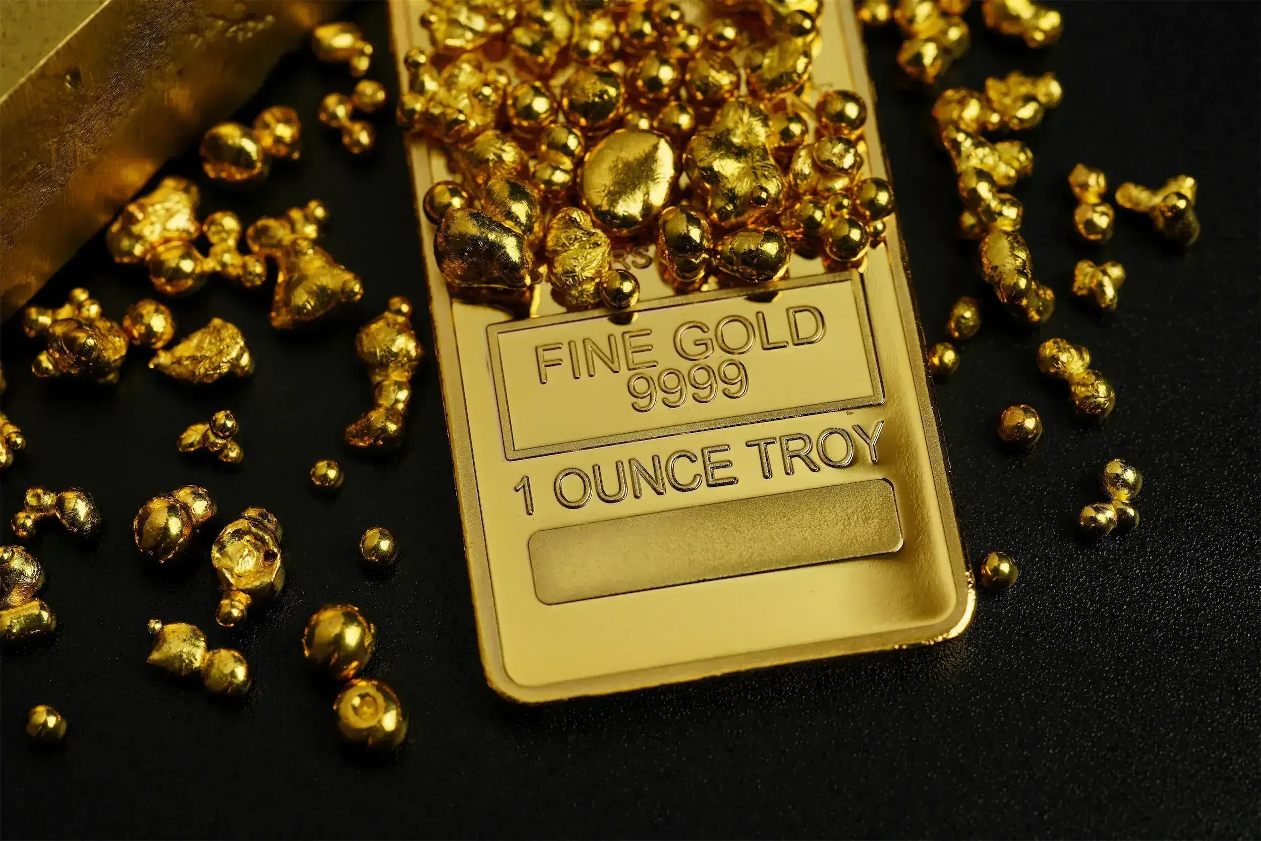 Fine gold bar with gold nuggets | Downtown Los Angeles Gold, Silver & Coin Buyers