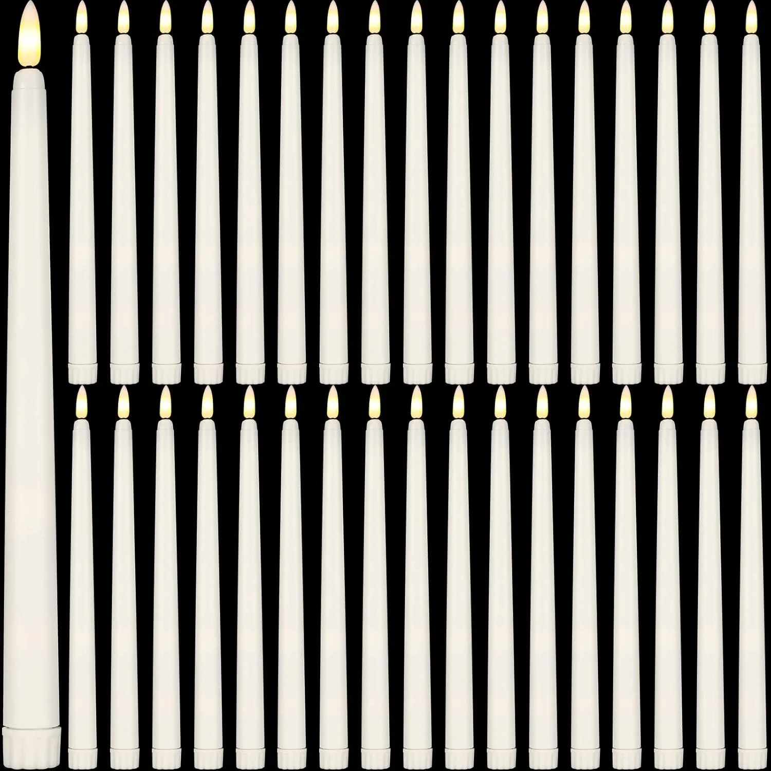Rental Flameless Taper Candle (Set of 3)