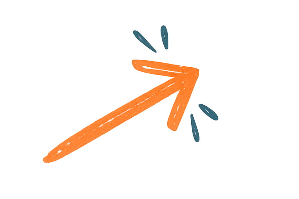 A colorful 3D arrow pointing upward to the right, with dark blue push pins around it, representing growth or progress.