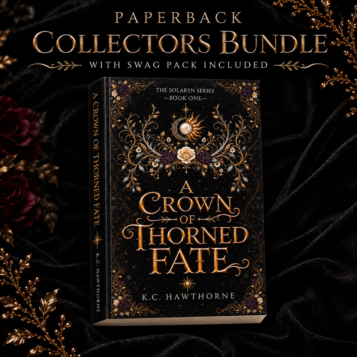 PREORDER | A Crown of Thorned Fate | Signed First Edition Paperback Collector’s Bundle