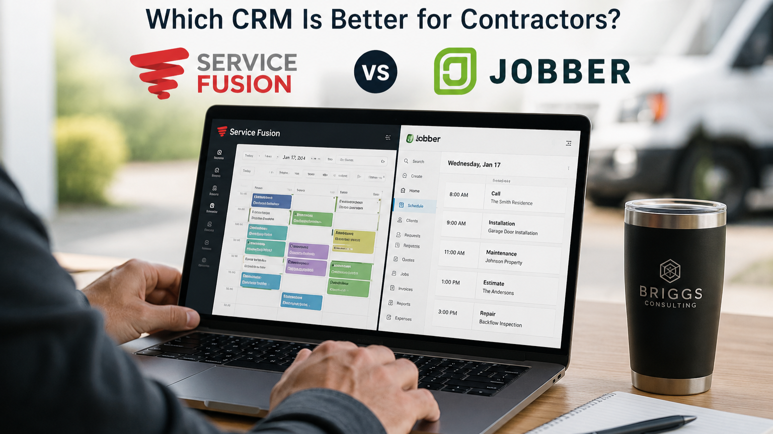 Service Fusion vs Jobber: Which Is Better for HVAC, Plumbing, and Electrical Contractors?