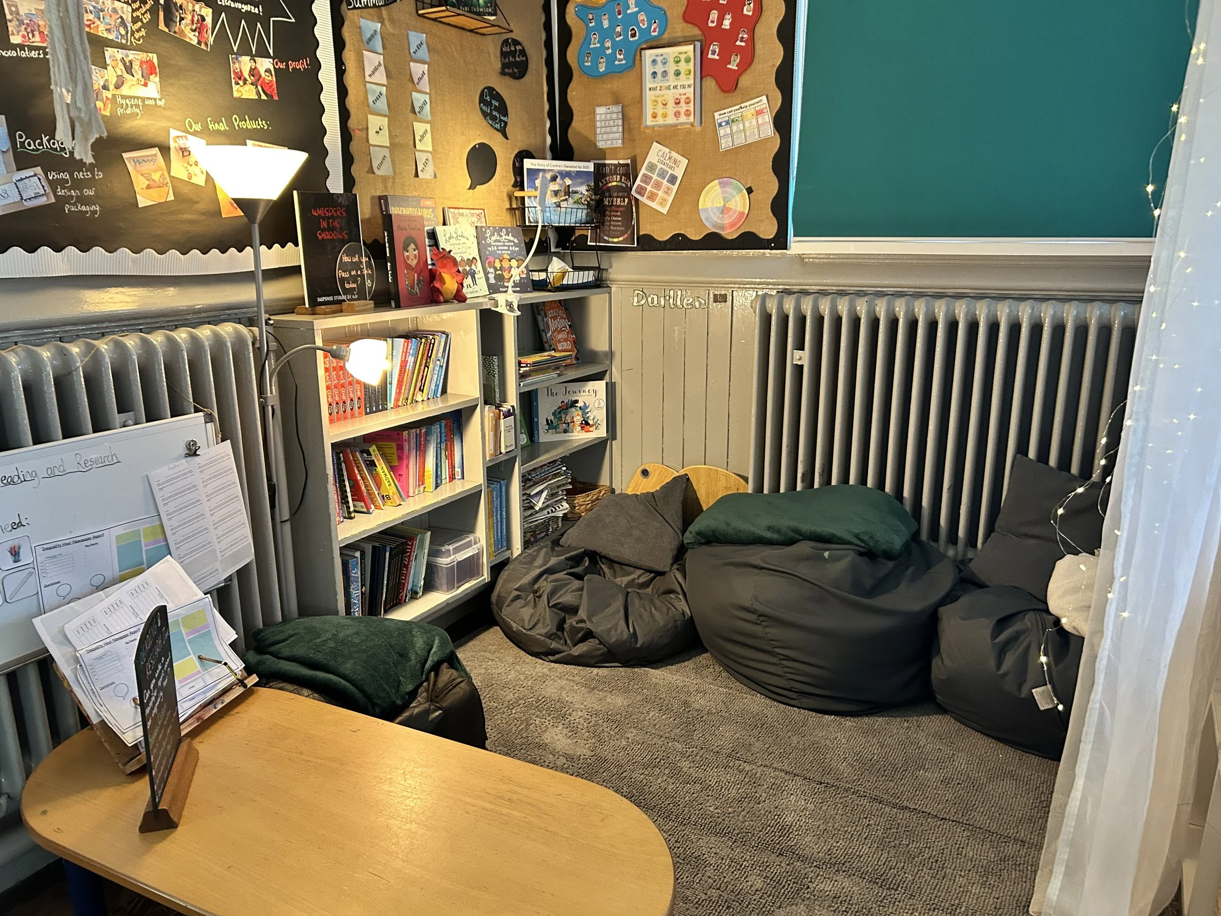 Reading areas and Research spaces to support pupils love of reading.
