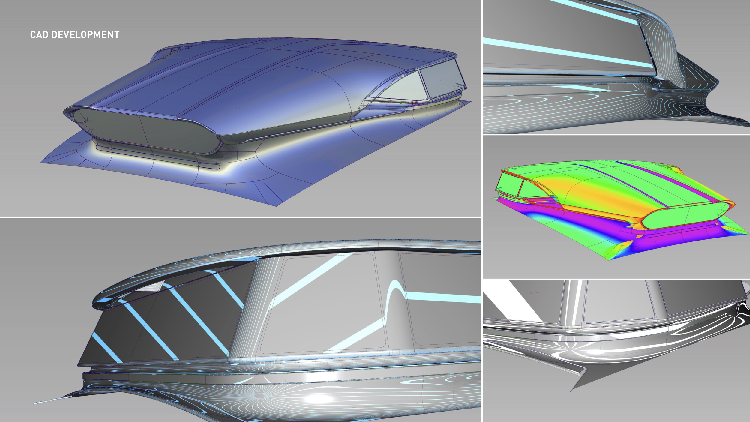 3D scan data, Class-A surfacing, and iterative design for production-ready CAD supporting Toyota autonomous vehicle sensor package by Hardline Design