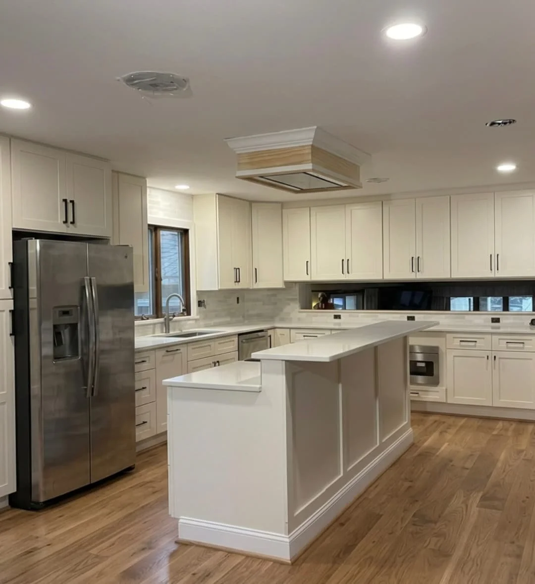 Perkasie, PA opened to the adjoining main living area to create better flow through the first floor.