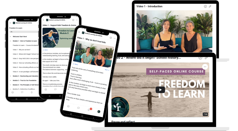 online course for parents about unschooling