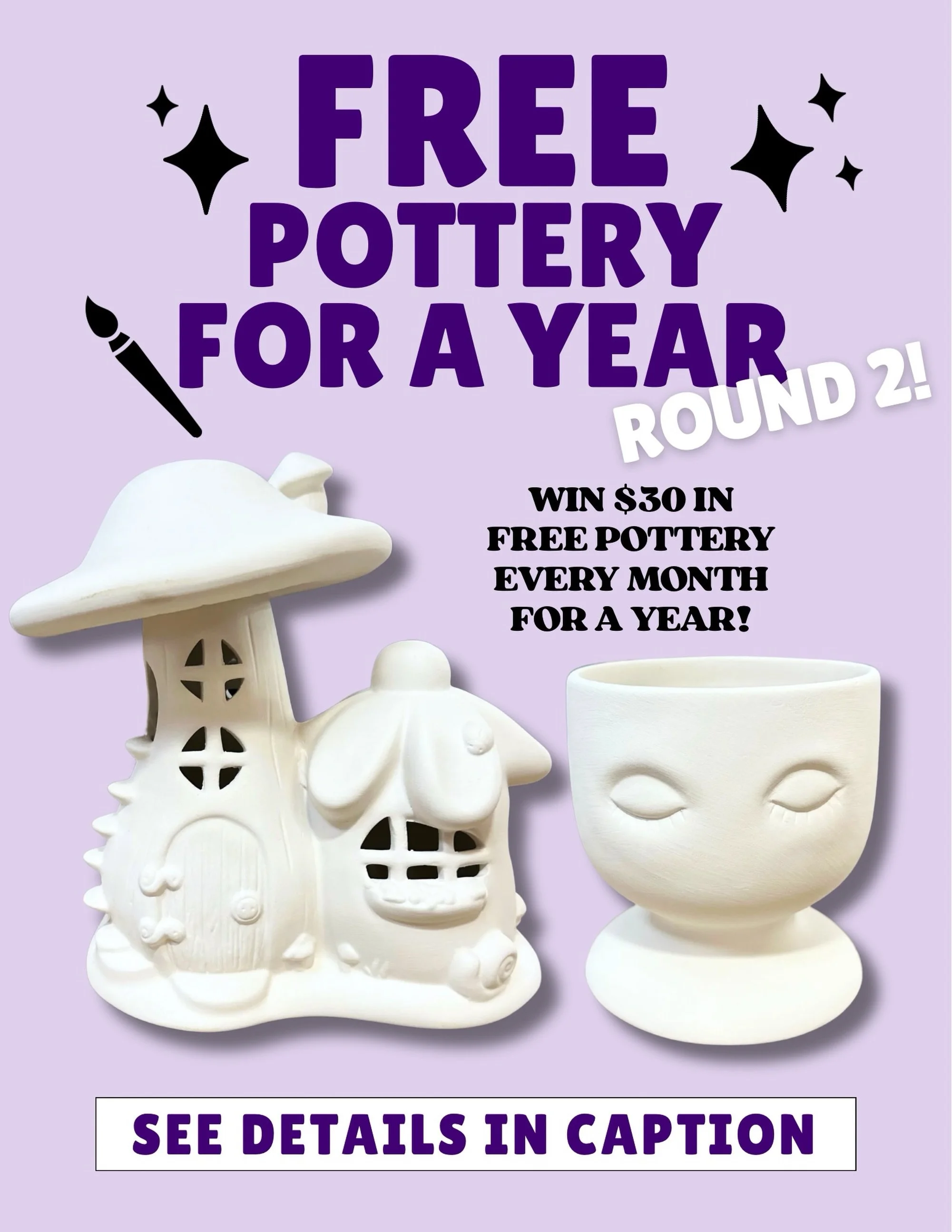 We&rsquo;re doing it again 🥳🎨 You all loved our Free Pottery for a Year Giveaway, so we&rsquo;re extending our 30th birthday celebrations! 

This is a separate giveaway, so if you entered last month you can enter AGAIN for another chance to win! 

