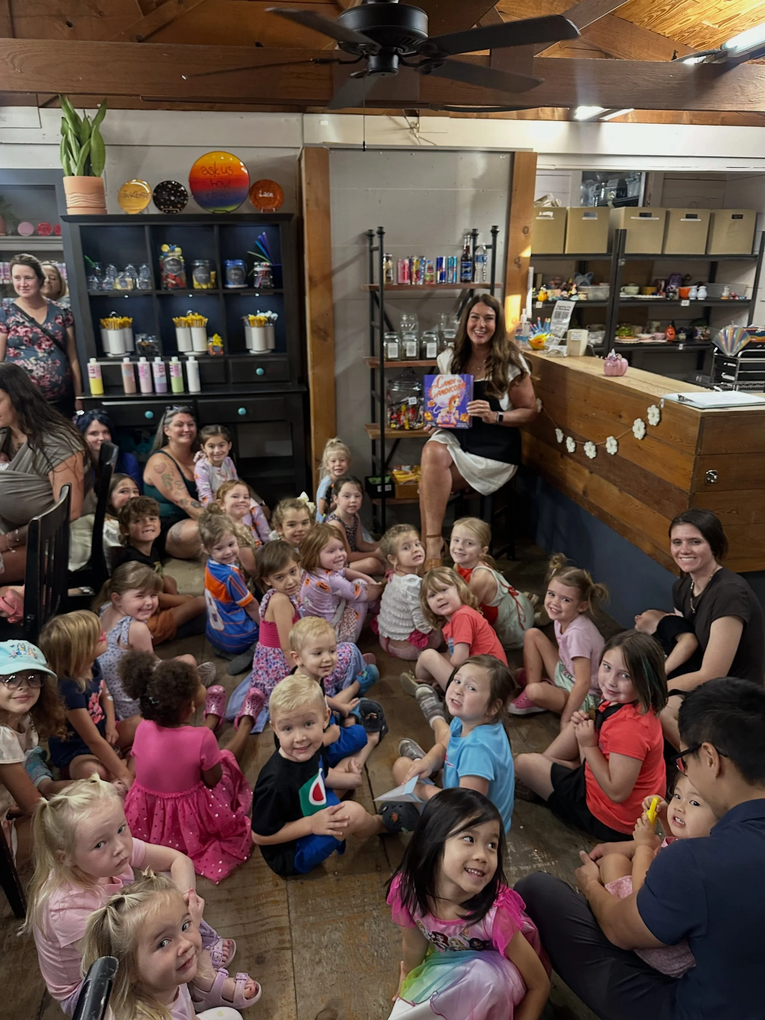 Another successful Story Time Pottery ft. Candi the Candicorn and these super cute unicorn pumpkin pottery pieces! 

Everyone was so creative and so sweet! We&rsquo;ve can&rsquo;t wait to see how all of these pieces turn out! 

We&rsquo;ve been doing