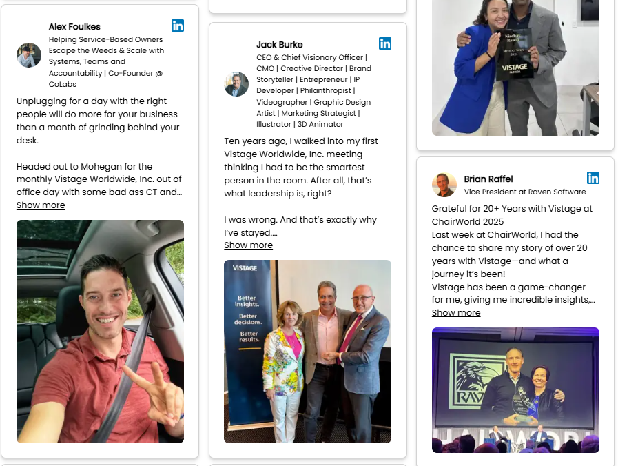 Vistage Testimonials