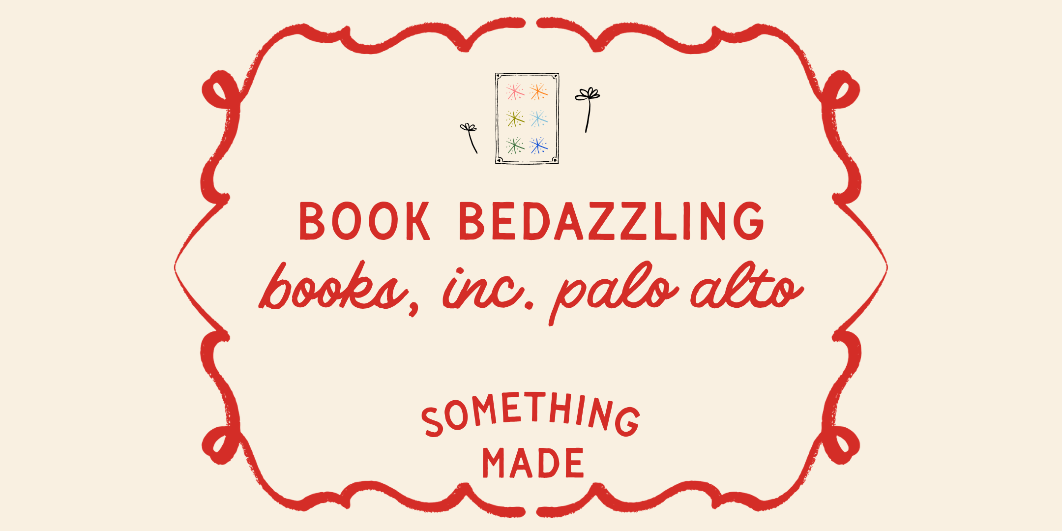 book bedazzling diy workshop