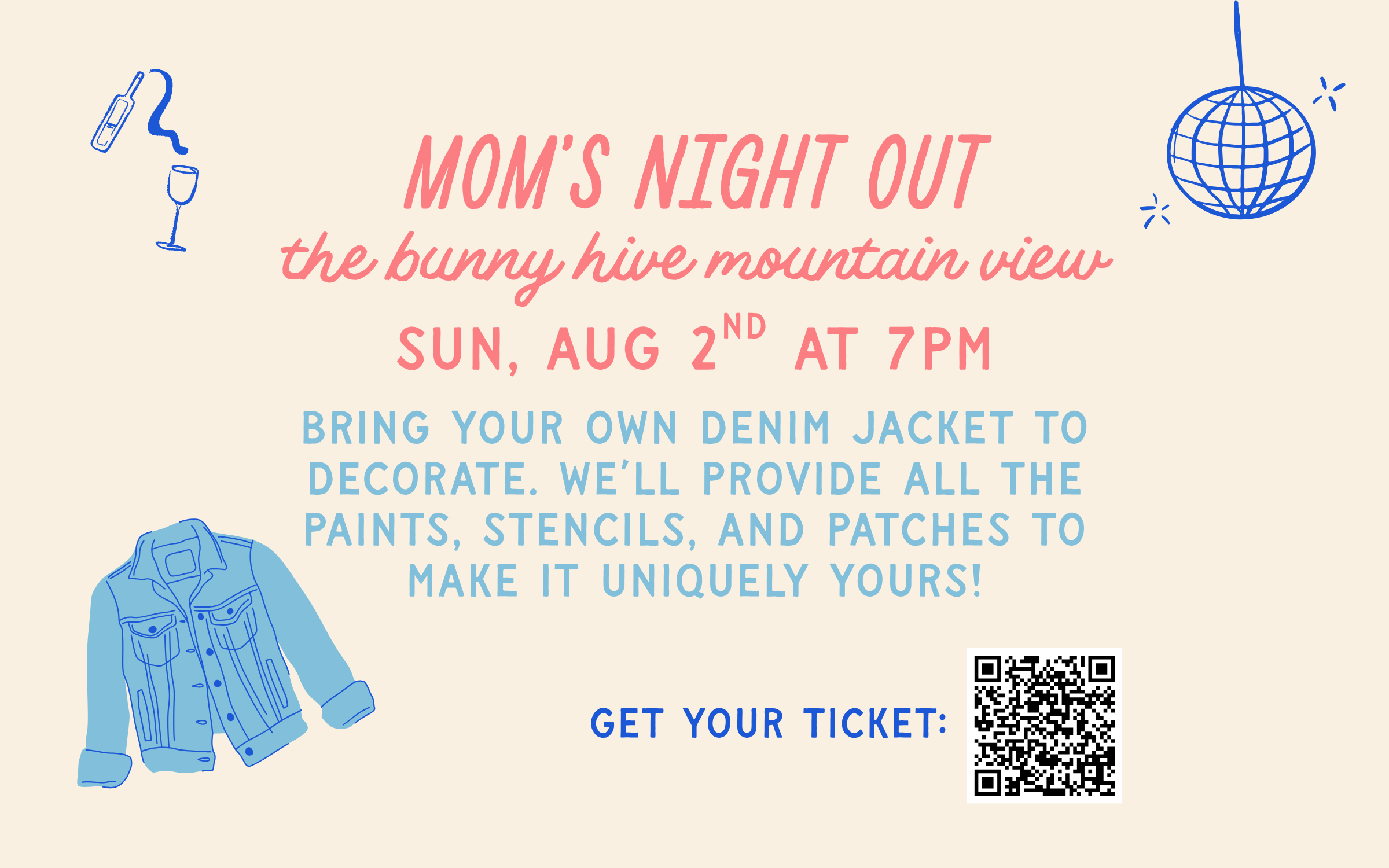 Mom's Night Out: Denim Jacket Decorating