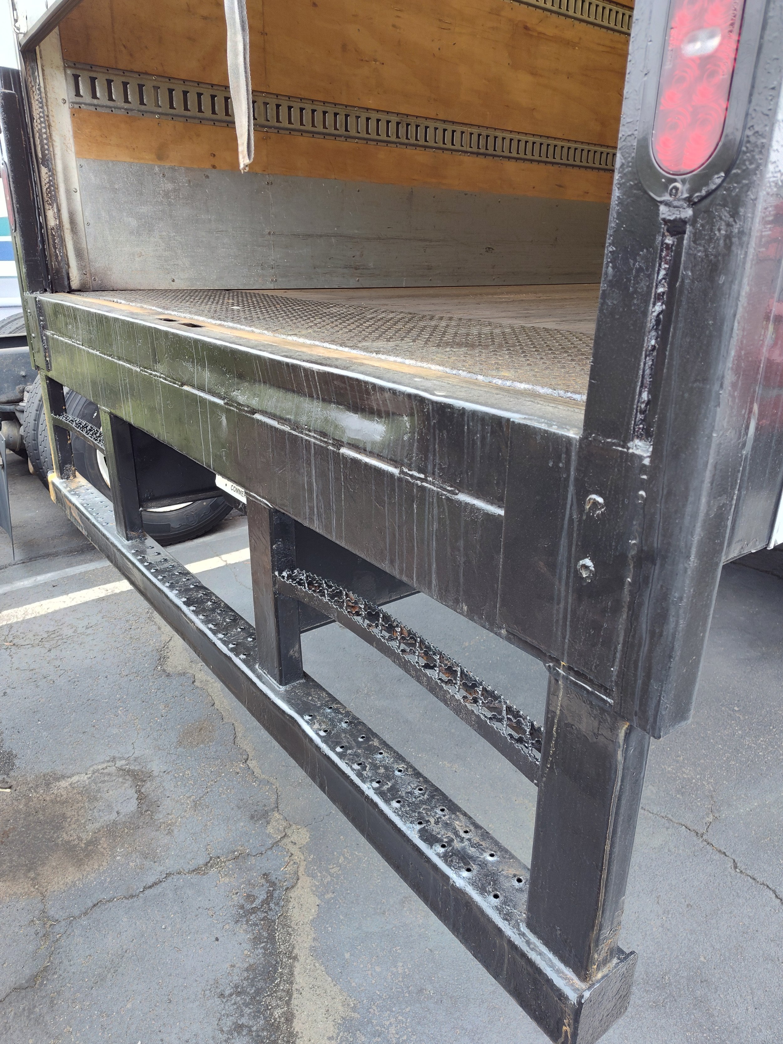 Hino 268 rear gate.