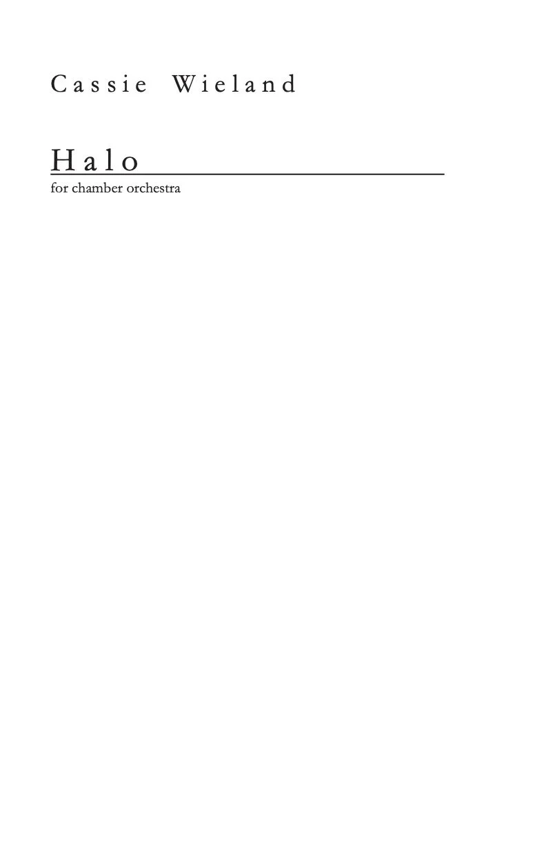 Halo for chamber orchestra