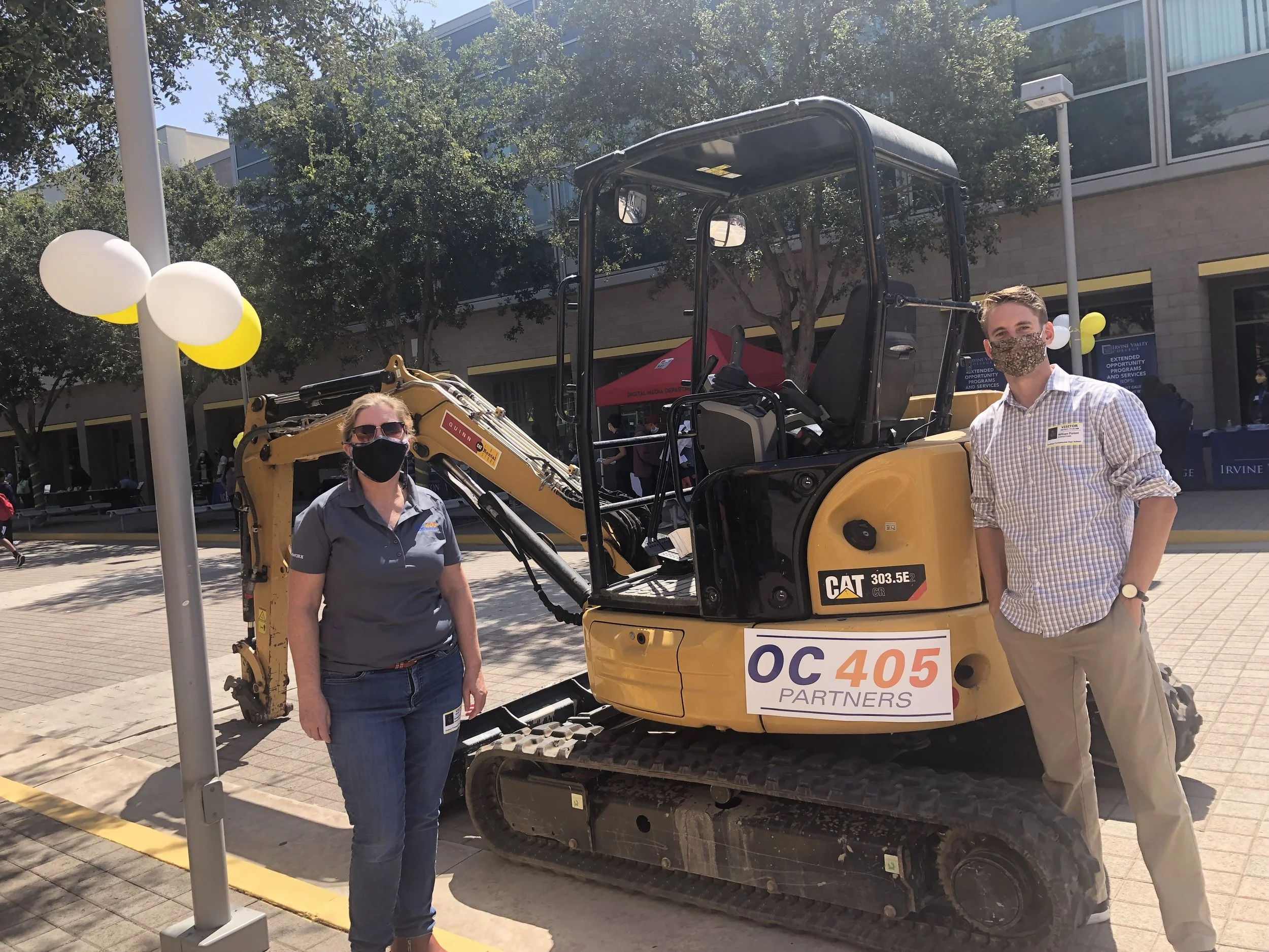 Germaine at 'OC 405 PARTNERS.' construction site. High School (AUHSD Trustee Area 1 Candidate)