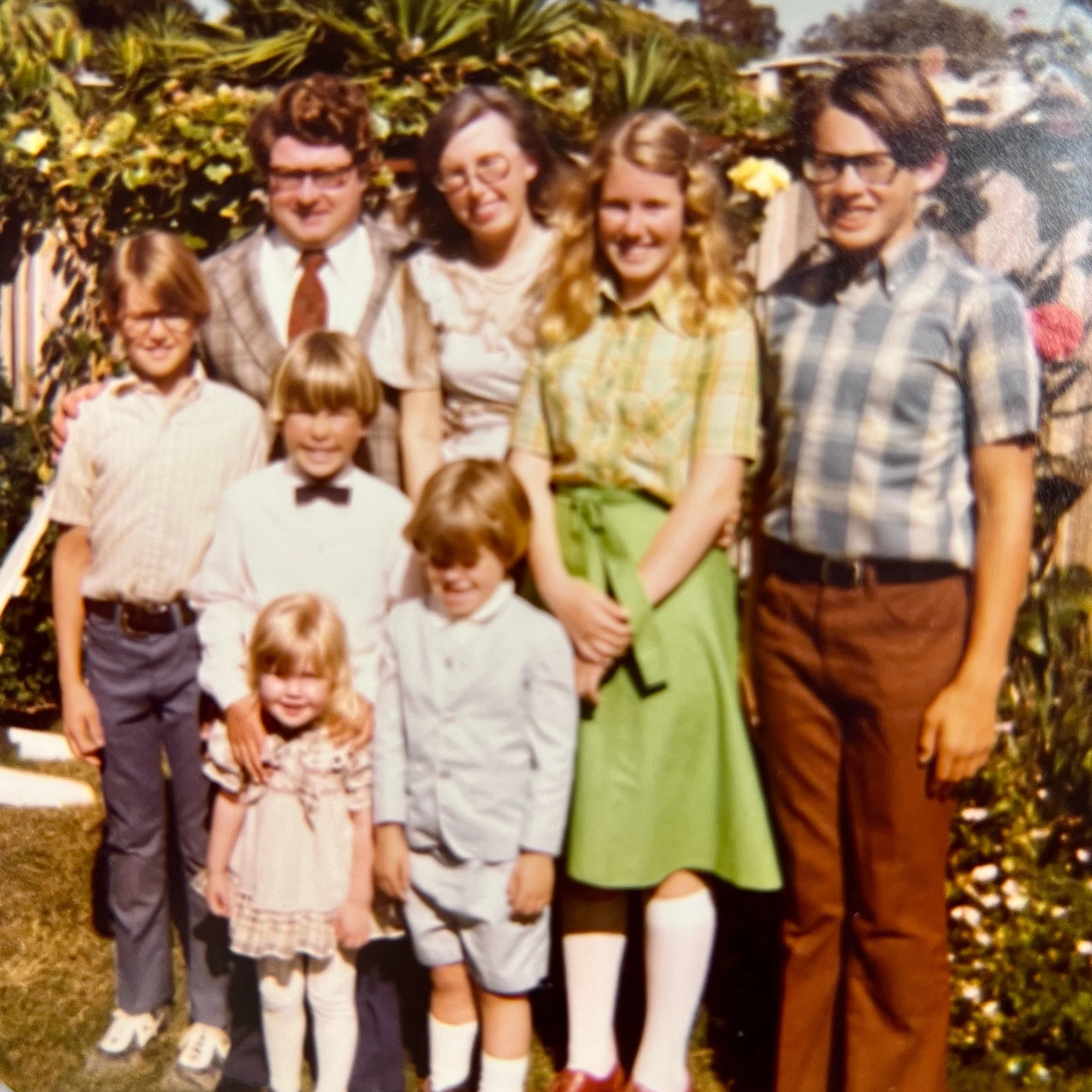 Germaine as a child with her parents and siblings (AUHSD Trustee Area 1 Candidate)