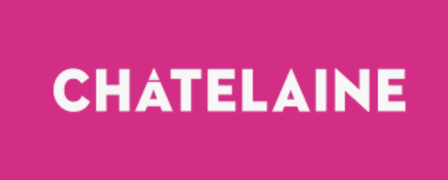 Pink background with the word 'CHATELAIN' in white uppercase letters.