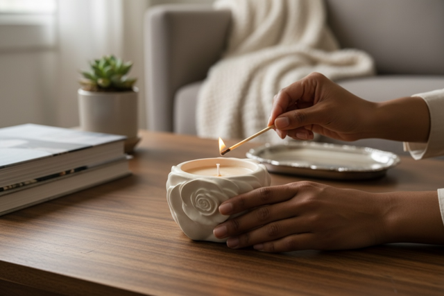 Floral Candle