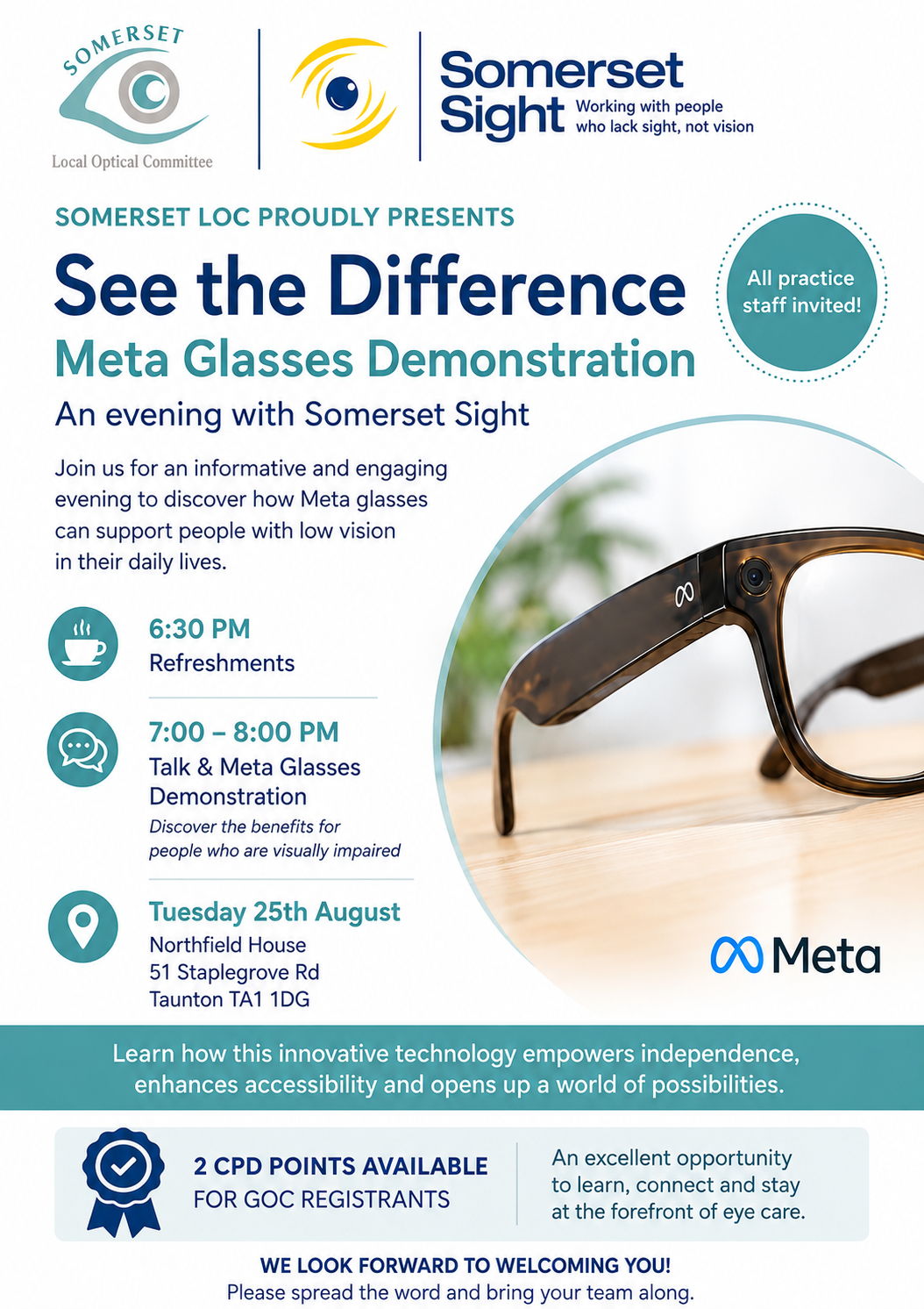 See the difference- An evening with Somerset Sight