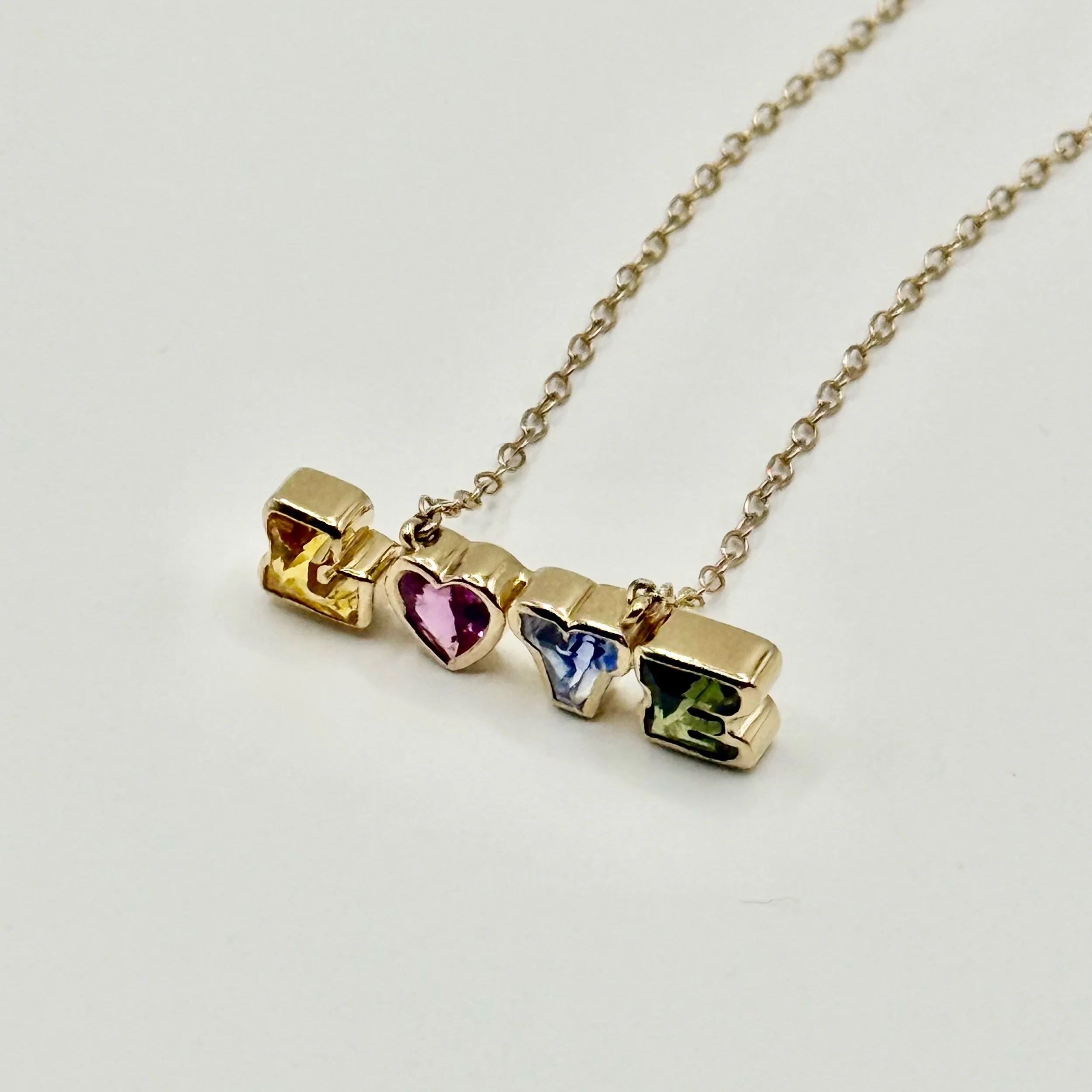 LOVE Sapphire Necklace