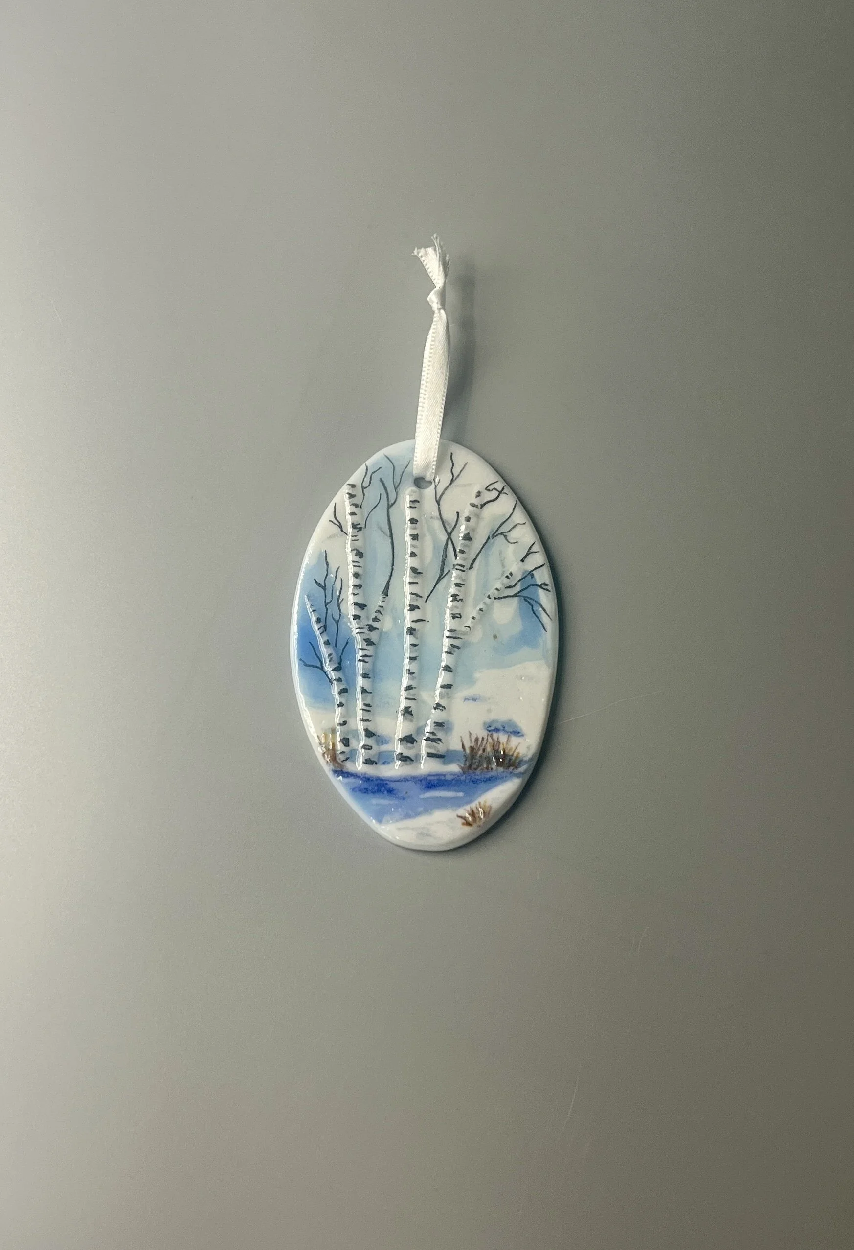 Winter Birch Ornament