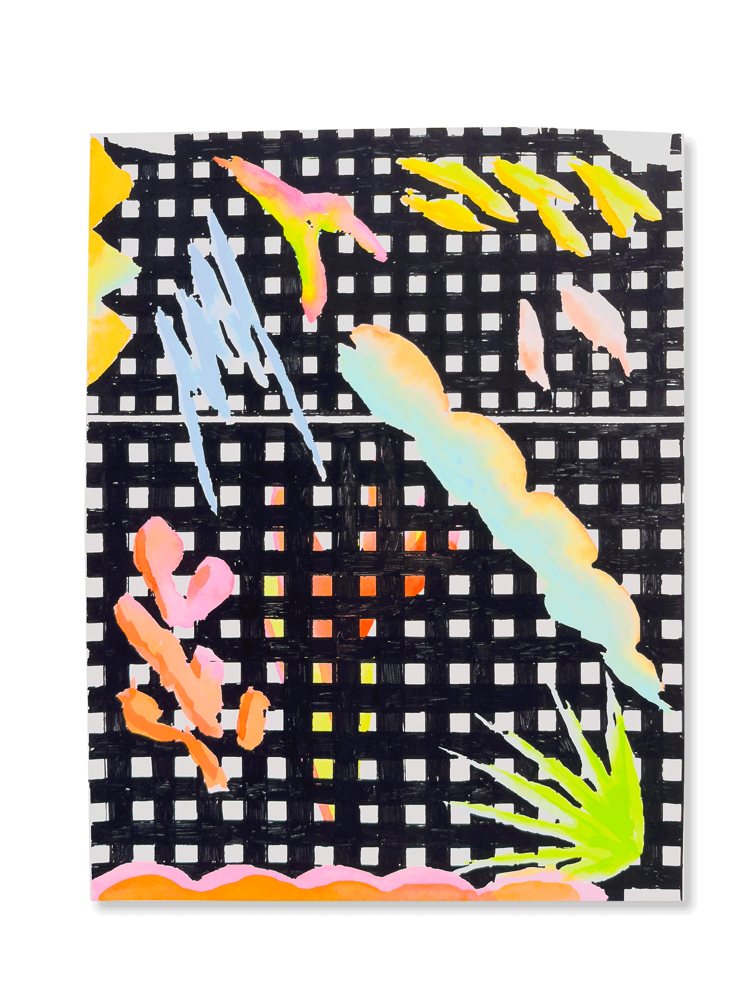 Untitled | 
2025 | 
acrylic on paper | 
12x9inches (frame 16.75x14.75) | 
375USD